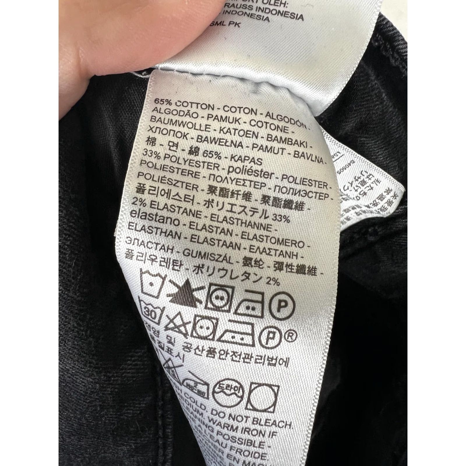 Levi's Levi's 720 High Rise Super Skinny Jeans Womens 26x30 Black Dark Stretch Denim Jeans Size 26" / US 2 / IT 38 - 5 Thumbnail