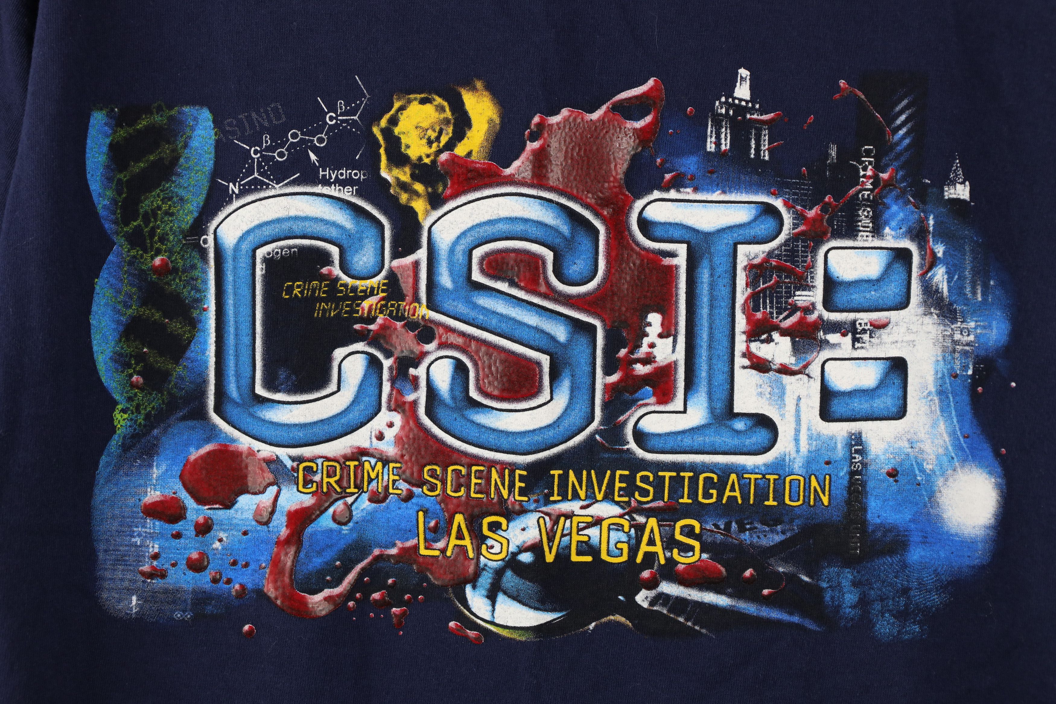 Vintage Vintage Out CSI Crime Scene Investigation Las Vegas T-Shirt Size US M / EU 48-50 / 2 - 4 Thumbnail