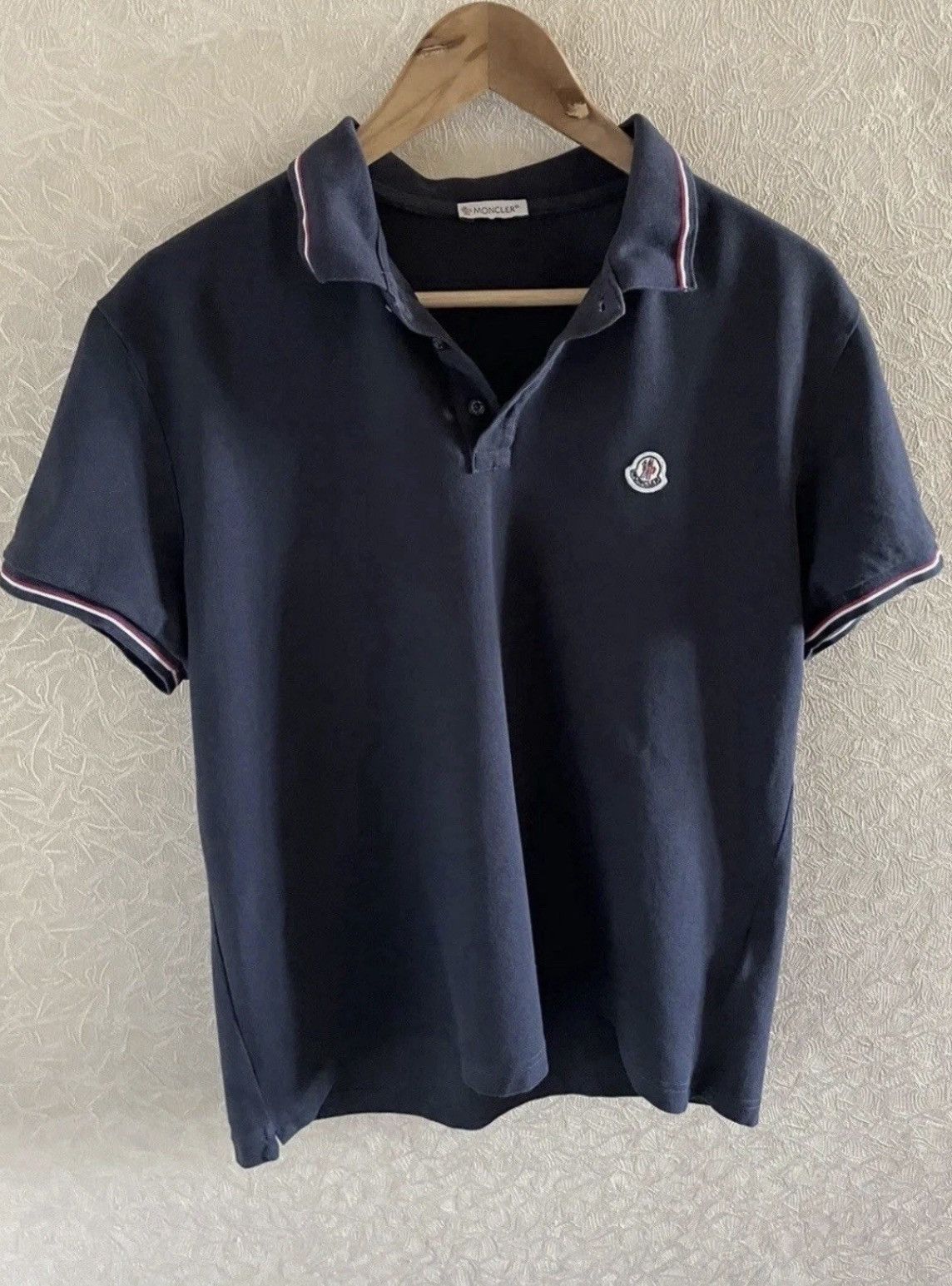 Moncler Moncler polo size M-L dark blu Size US L / EU 52-54 / 3 - 1 Thumbnail