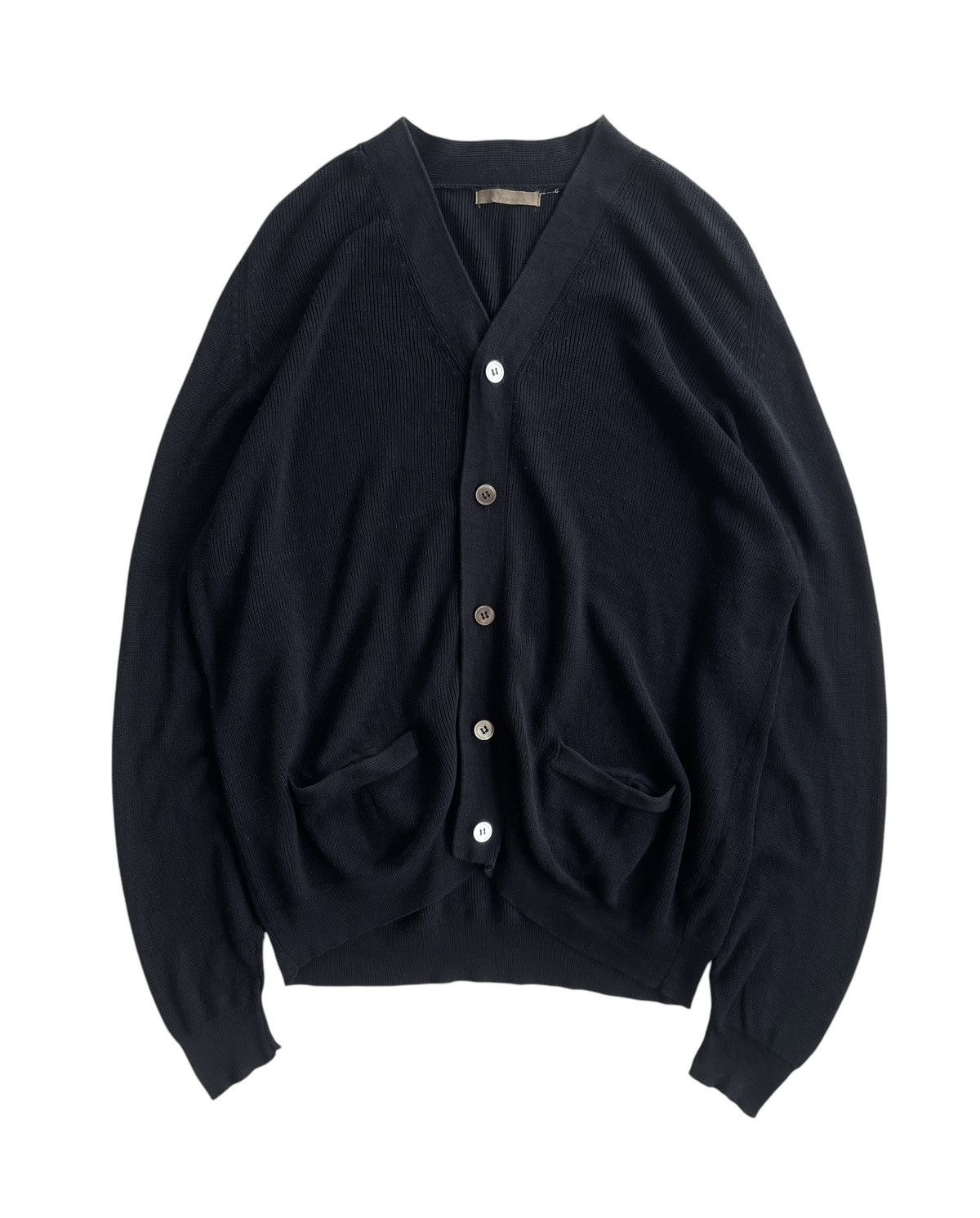 Yohji Yamamoto Ys For Men Black Cardigan Knit Size US XL / EU 56 / 4 - 2 Thumbnail