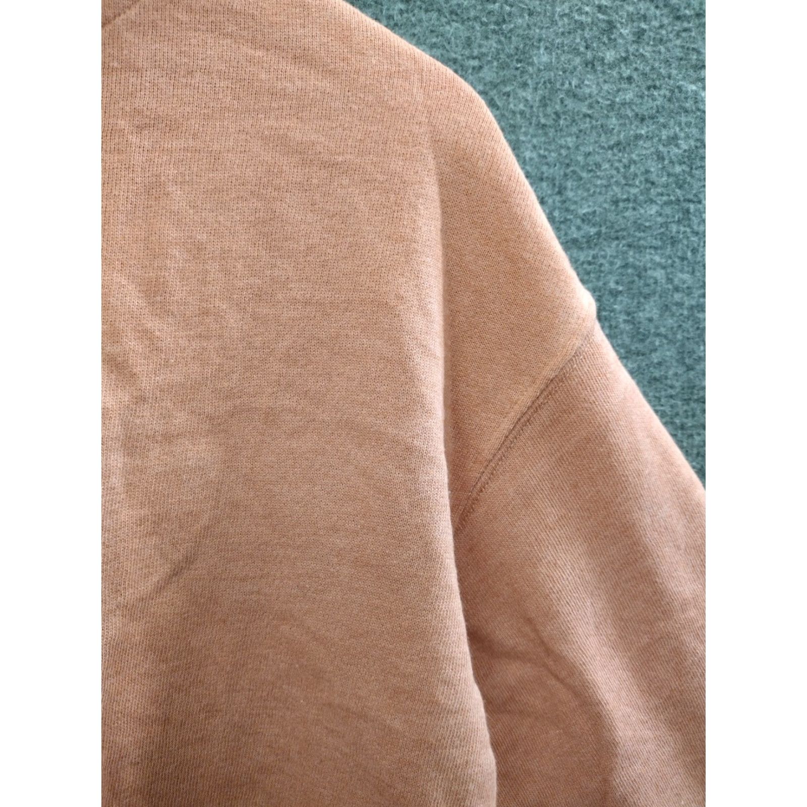 Vintage S Sweatshirt Hoodie Women's Small Light Brown Cropped Long Sleeve Size S / US 4 / IT 40 - 5 Thumbnail