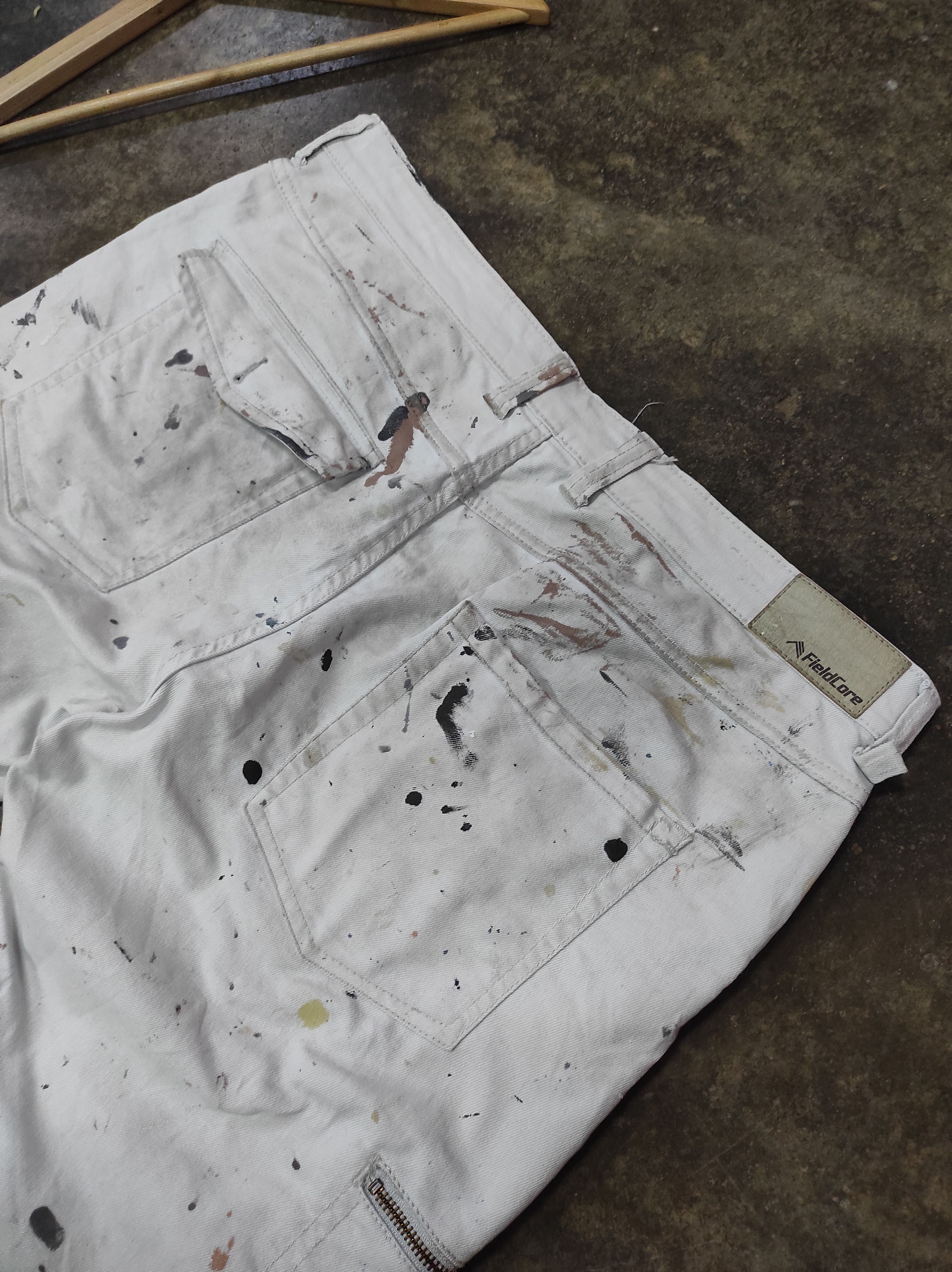 Japanese Brand FIELDCORE PAINT SPLATTER PANTS Size US 38 / EU 54 - 7 Thumbnail