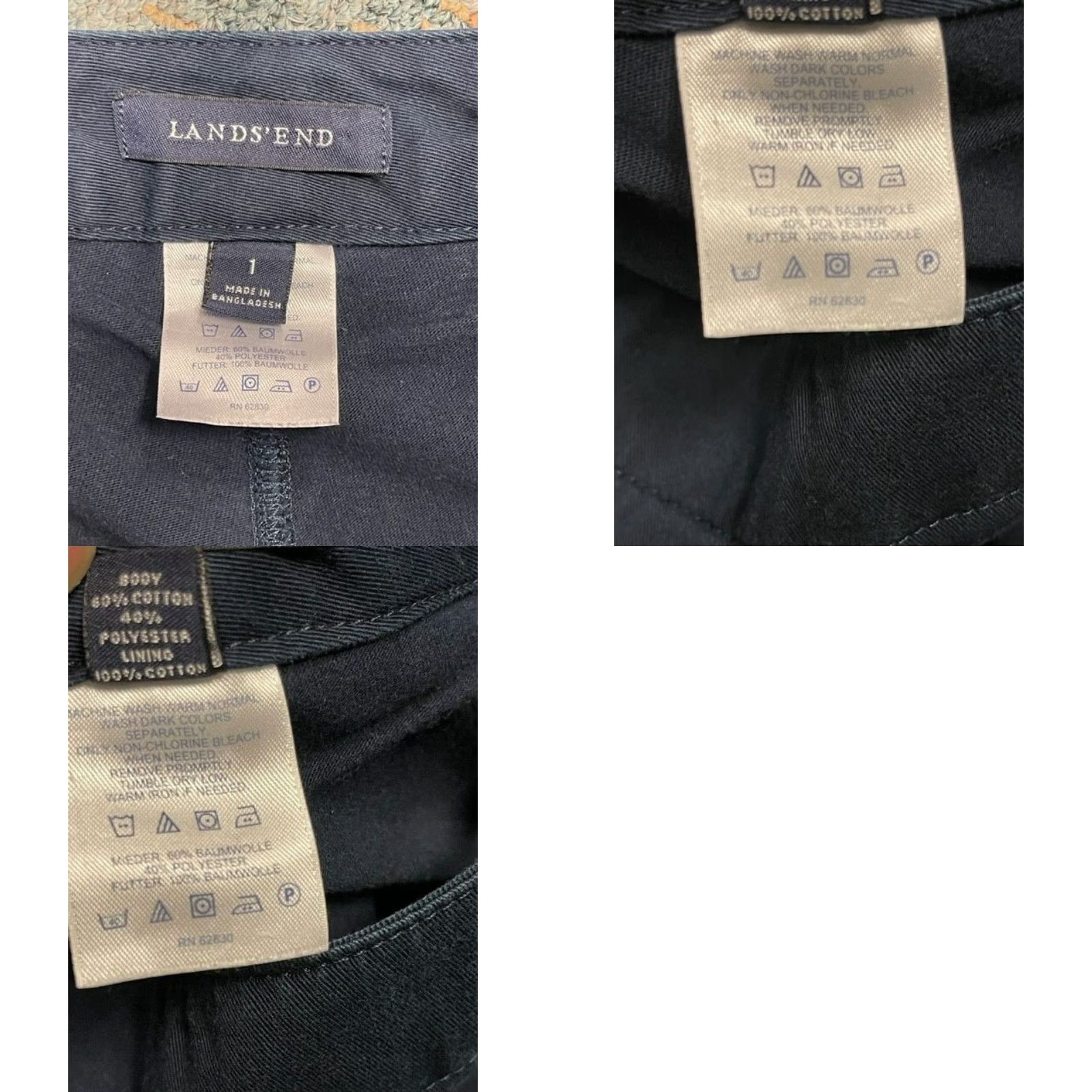 Lands' End Lands' End Skort Sz 1 Mini Blue Cotton Twill Preppy Vacation Golf Tennis Women Short Size 25" / US 0 / IT 36 - 8 Thumbnail