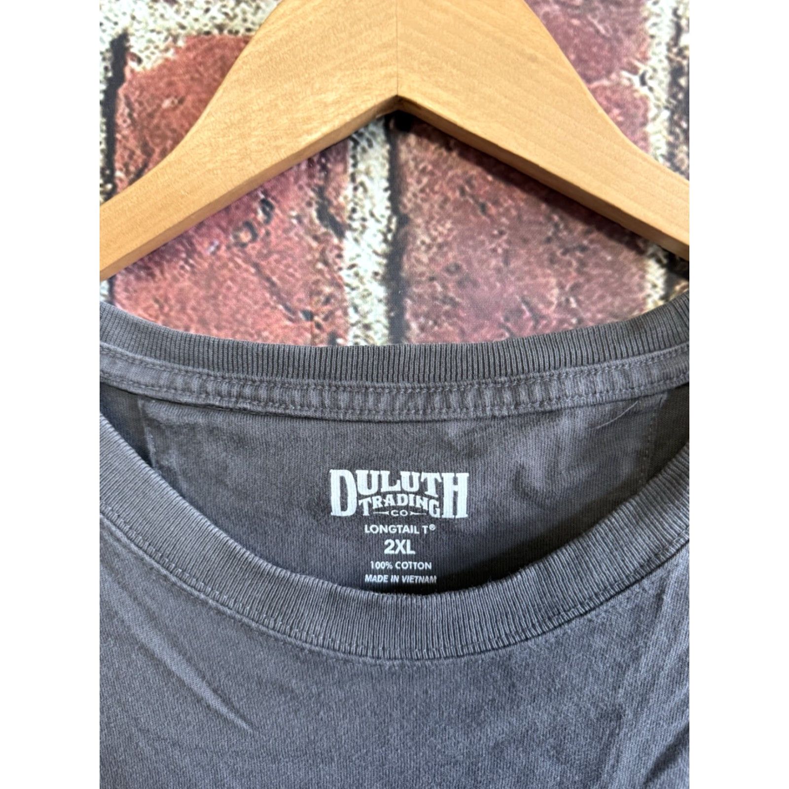 CO Duluth Trading Co Mens Gray Short Sleeve T-shirt 2XL Tall Regular Big & Tall Men's T-Shirt Gray 2XL Tall Size US XXL / EU 58 / 5 - 3 Thumbnail