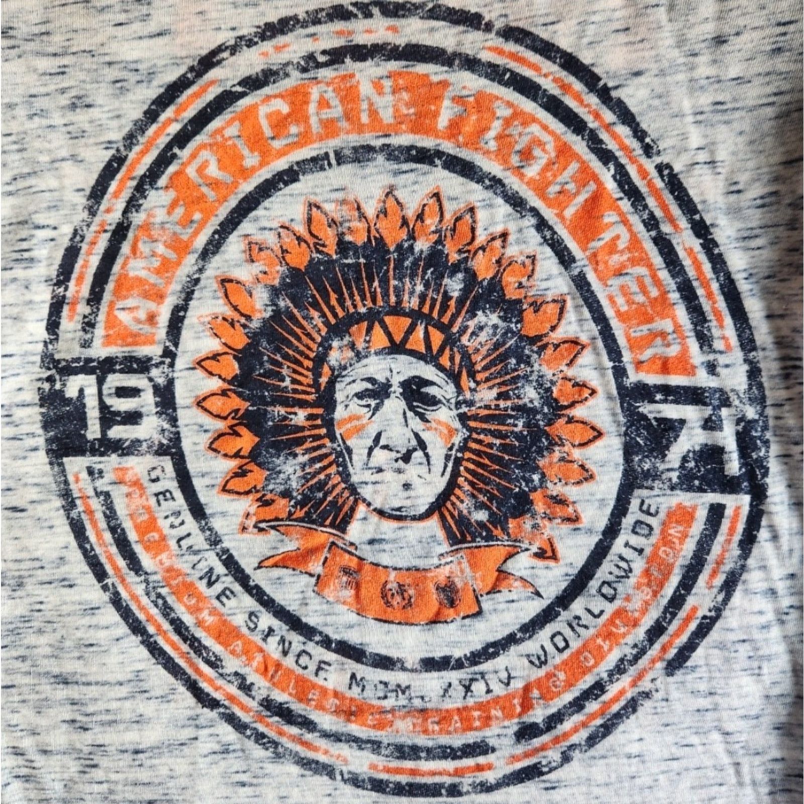 Vintage American Fighter By Affliction Saginaw Valley Women's L Grey Graphic T-Shirt MMA Athletic Gymwear Biker Tee Shirt Womens L Grey Graphic MMA Size L / US 10 / IT 46 - 2 Thumbnail