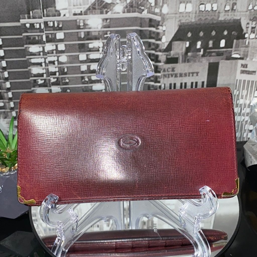 Cartier Authentic Cartier Leather Wallet Size ONE SIZE - 3 Thumbnail