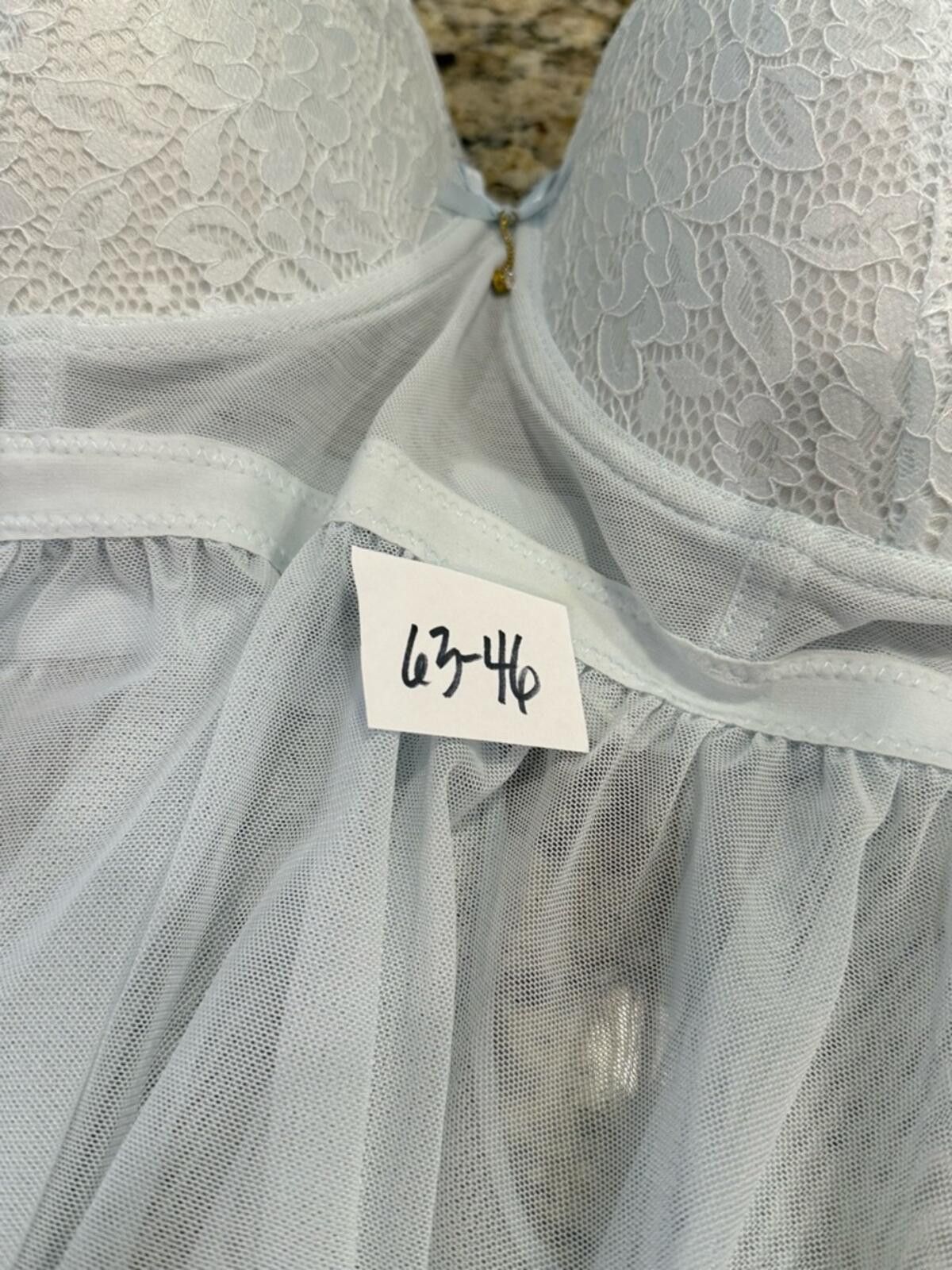 Other White floral lace bra lingerie top sheer mesh camisole SZ 1X Size ONE SIZE - 9 Thumbnail