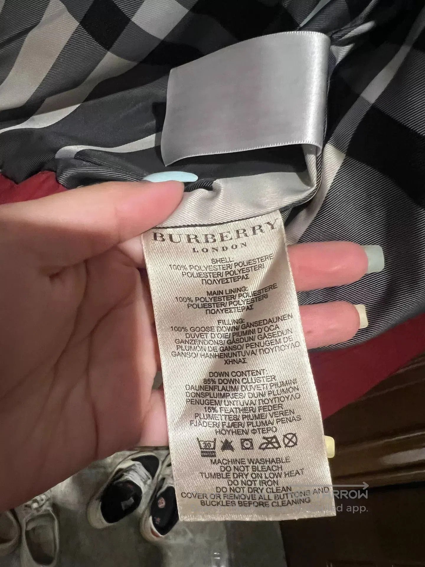 Burberry Burberry Red Cotton Jacket. Size S / US 4 / IT 40 - 3 Thumbnail
