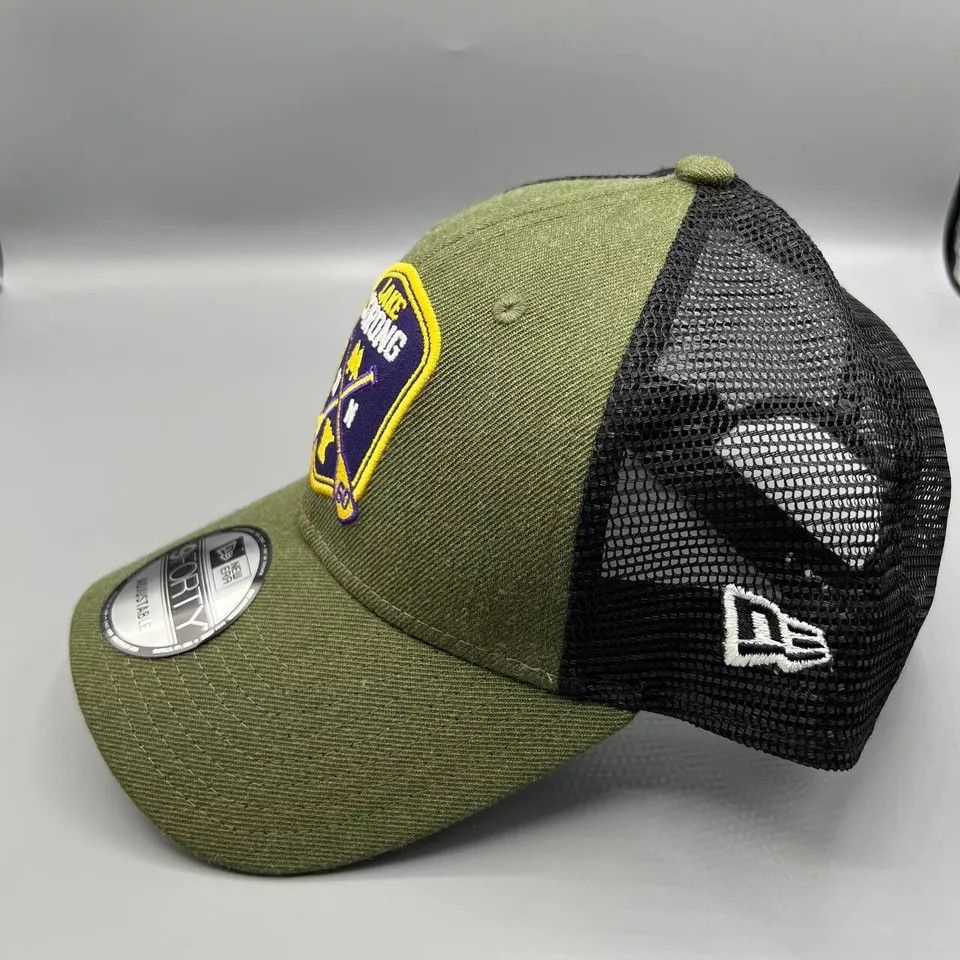 New Era Minnesota Vikings Trucker Hat Men Green Snap Back Cap New Size ONE SIZE - 2 Thumbnail