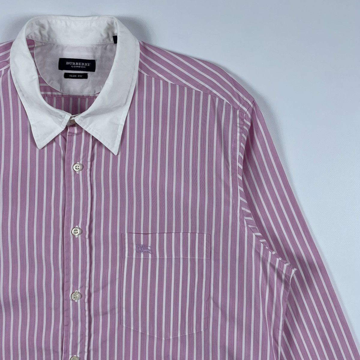 Burberry Burberry London Striped Shirt Button Up Size US XL / EU 56 / 4 - 6 Thumbnail