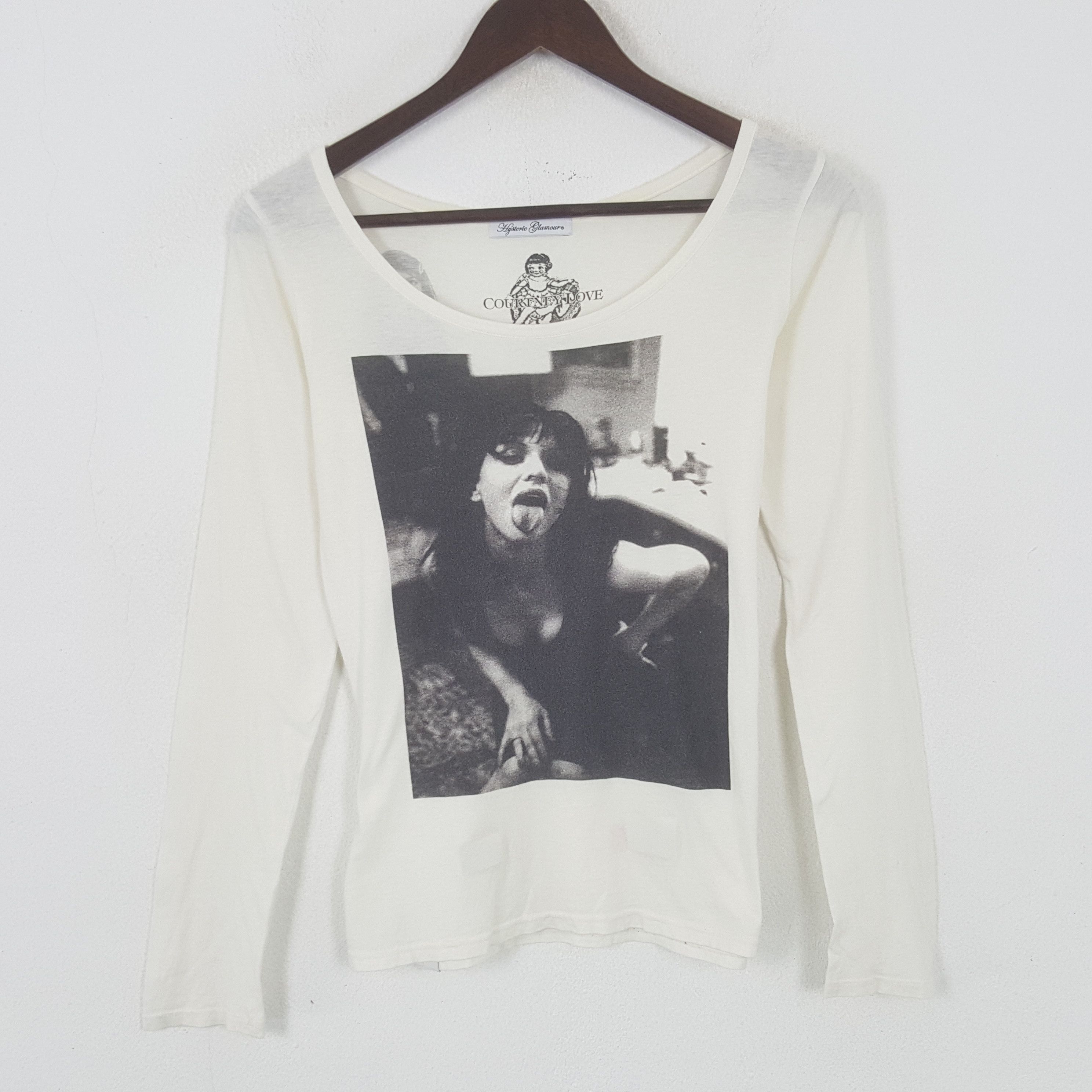 HYSTERIC GLAMOUR COURTNEY LOVE ロンT COURTNEY LOVE プリント ロングTシャツ カットソー コートニーラブ