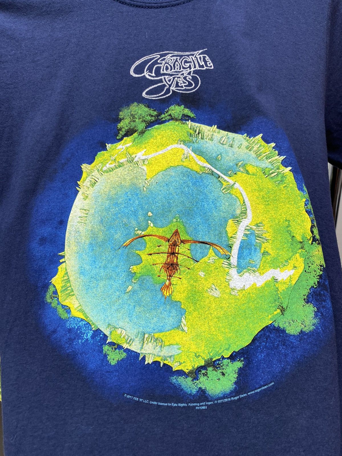Band Tees × Vintage Yes Band T Shirt Fragile Album Promo Men’s M Navy Size US M / EU 48-50 / 2 - 9 Thumbnail