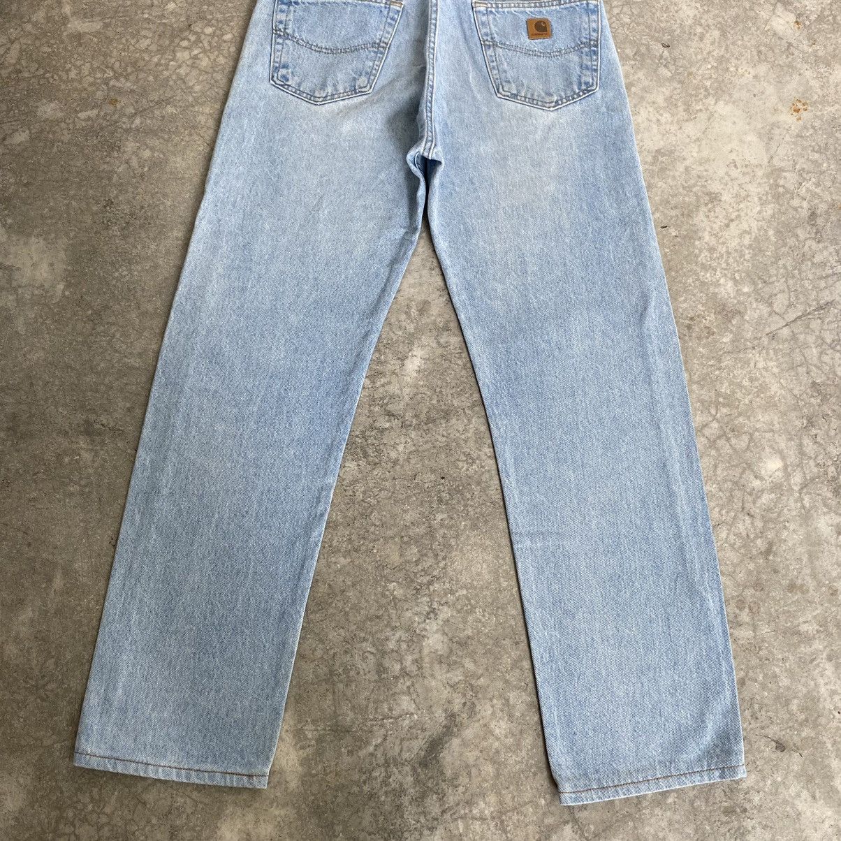 Carhartt Vintage Carhartt Relaxed Fit Pale Blue Denim Jeans Size US 34 / EU 50 - 13 Thumbnail