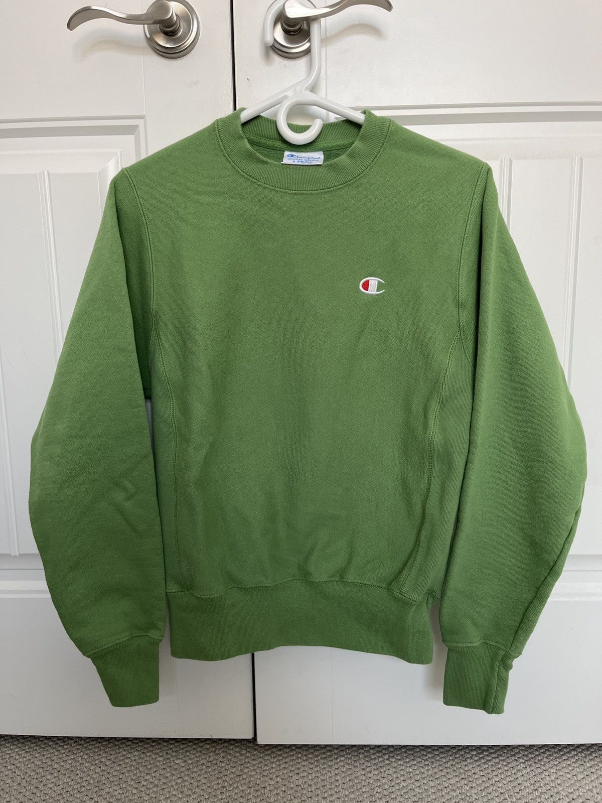 Champion Champion Reverse Weave Crewneck Sweatshirt Green Size US XS / EU 42 / 0 - 1 Thumbnail