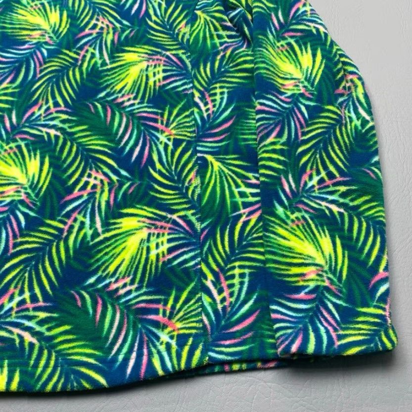 Lands' End VINTAGE Lands' End Anyweather Fleece Pullover Womens Medium 10-12 1/4 Zip Tropical 8157 Size M / US 6-8 / IT 42-44 - 4 Thumbnail