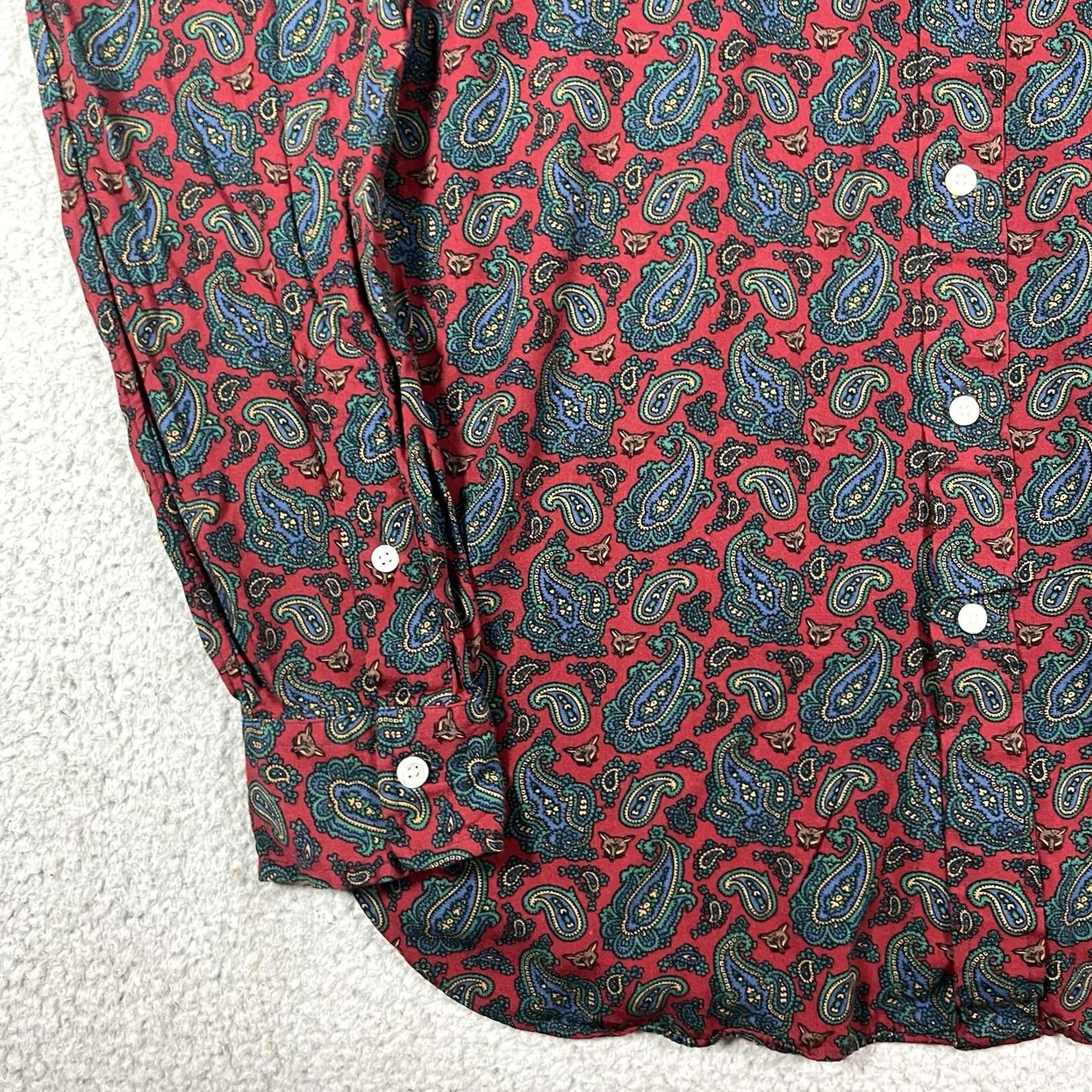 Polo Ralph Lauren Polo Ralph Lauren Shirt Mens S Button Down Long Sleeve Paisley Fox Classic Size US S / EU 44-46 / 1 - 6 Thumbnail
