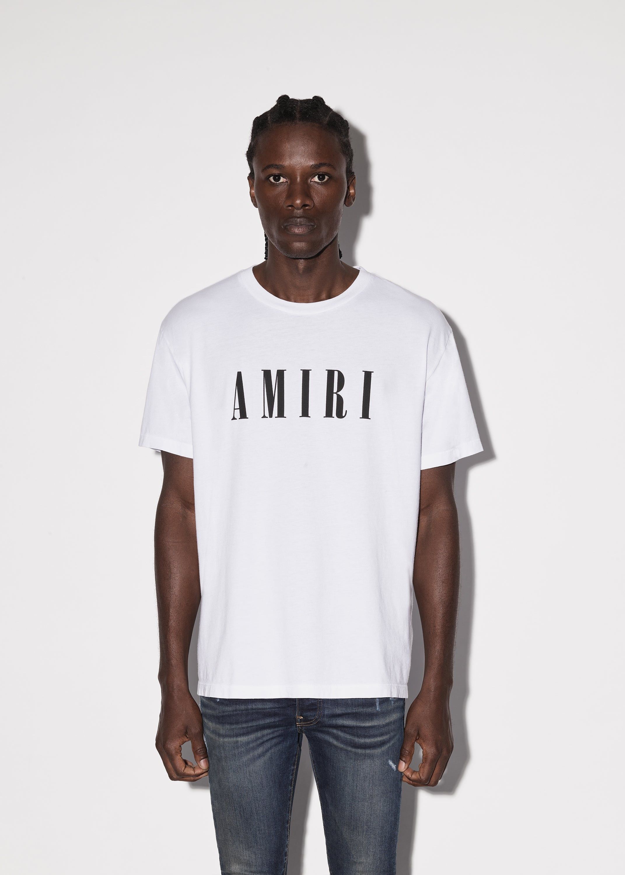 Amiri oc11z0225 Core Logo Short Sleeve T-Shirt in White Size US M / EU 48-50 / 2 - 2 Thumbnail