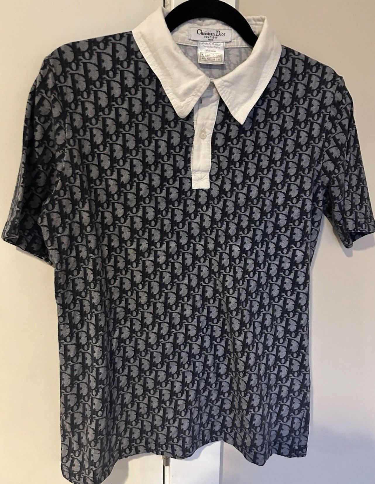 Dior Christian Dior Boutique Oblique Polo Shirt Size M / US 6-8 / IT 42-44 - 1 Thumbnail