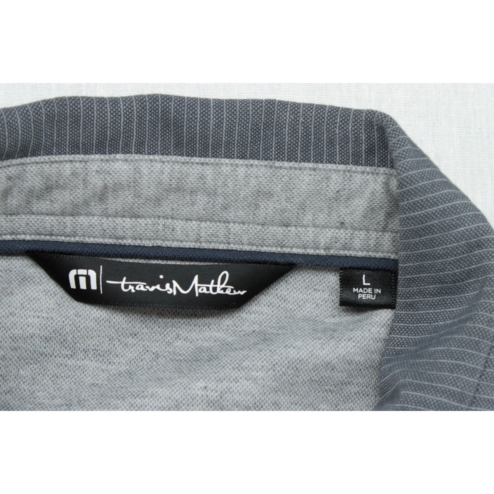 TravisMathew Travis Mathew Polo Shirt Men's L Gray 4 Button Golf Casual Short Sleeve Shirt Polo Gray Men Regular Clothing Size US L / EU 52-54 / 3 - 3 Thumbnail