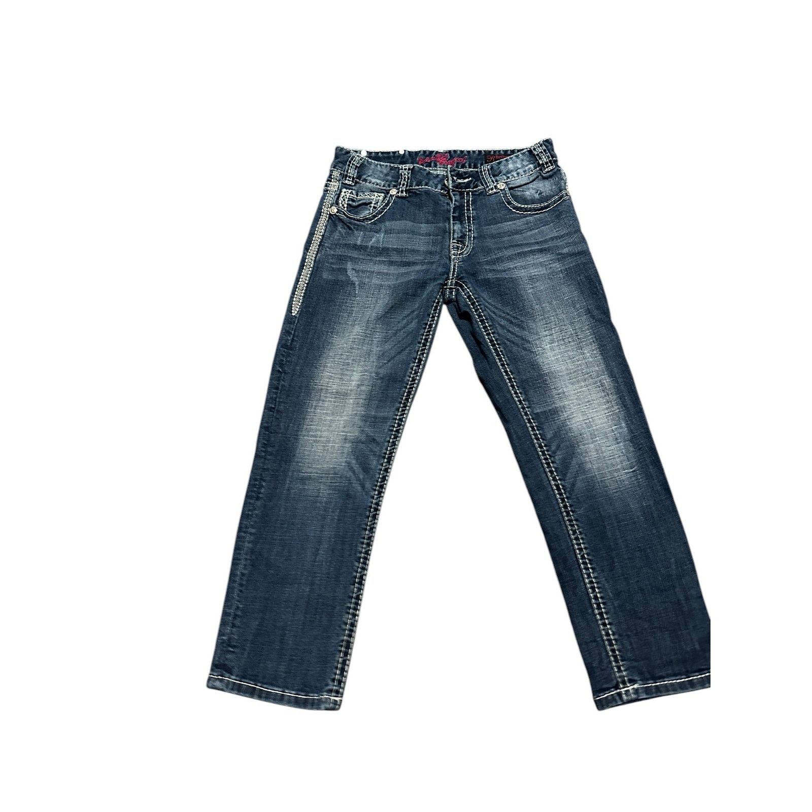 Other Women's 25 Medium Wash Blue Boyfriend Crop Denim Jeans Size 25" / US 0 / IT 36 - 3 Thumbnail