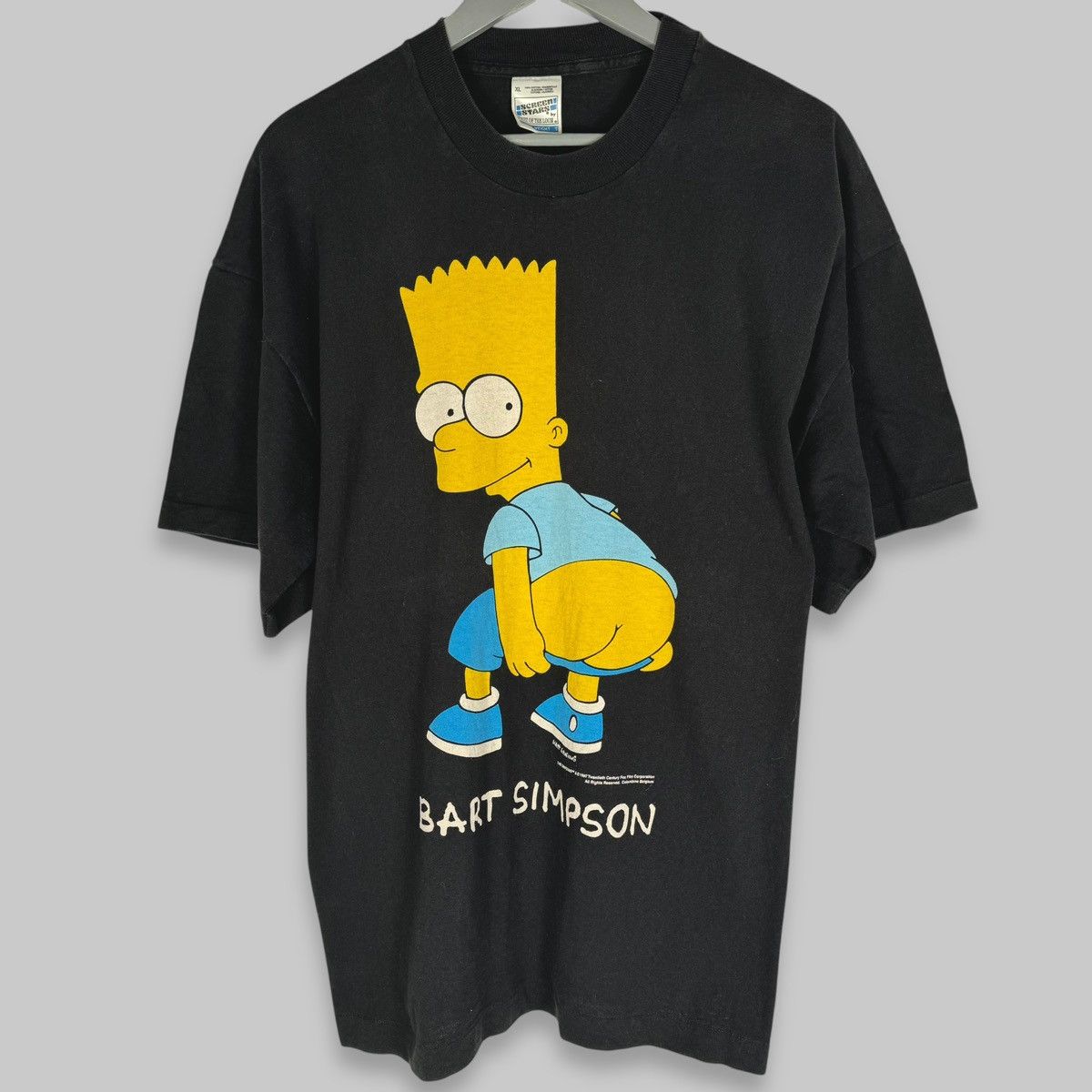 The Simpsons Vintage 1997 The Simpsons Bart Ass Screen Stars Euro T Shirt Size US XL / EU 56 / 4 - 1 Thumbnail