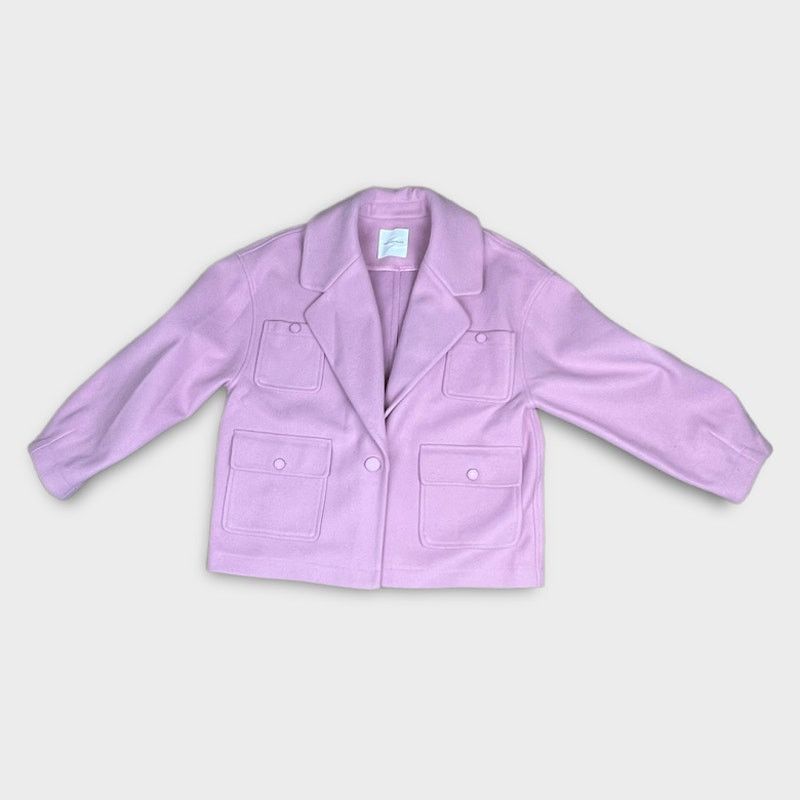 Nordstrom Aves Les Filles | Lavender Pink Coat | Size Large Size L / US 10 / IT 46 - 5 Thumbnail