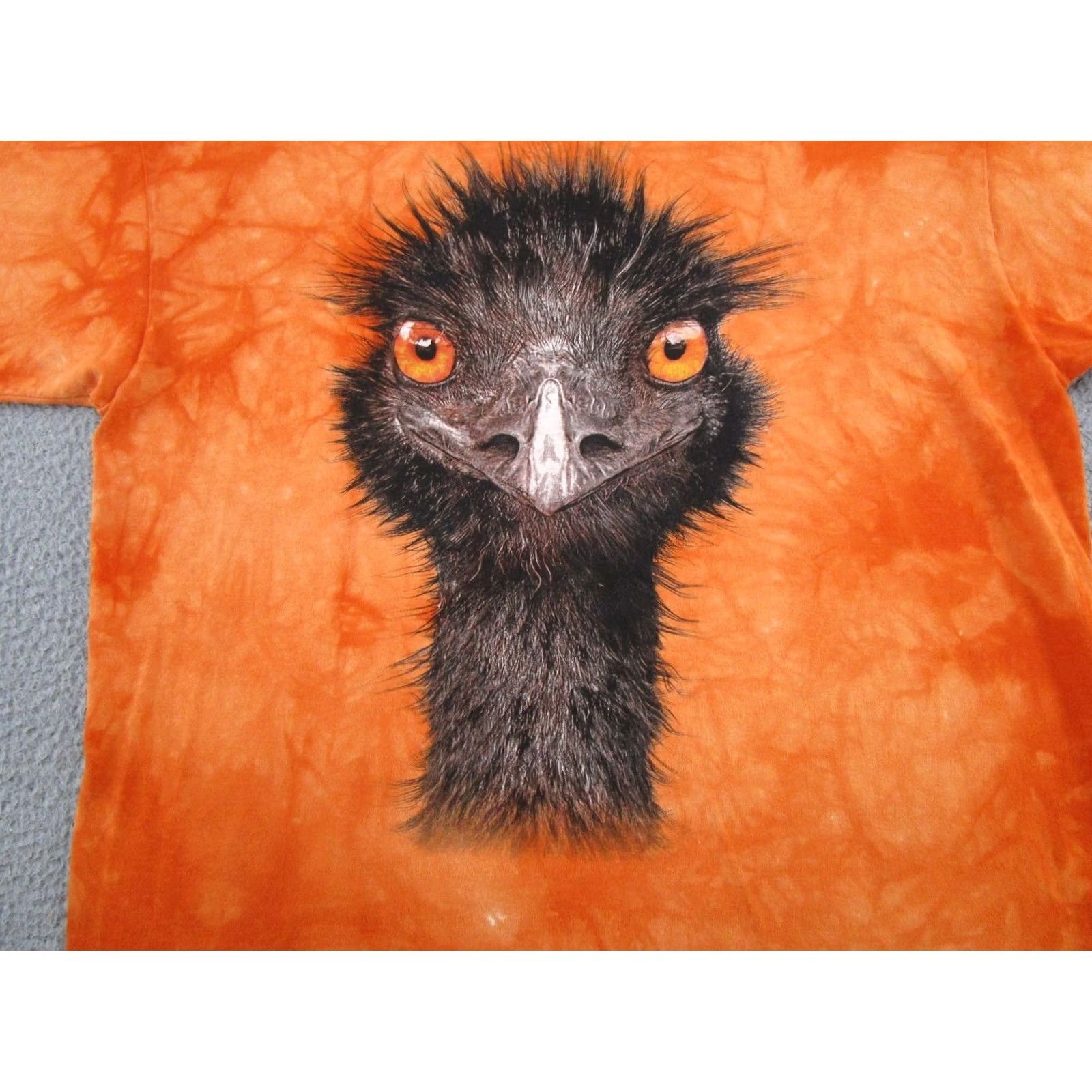 The Mountain The Mountain T Shirt 2XL Orange Tie Dye Emu Bird Australian Graphic Tee Shirt Mens Size 2XL Orange Tie Dye The Mountain Bird Emu Graphic Tee Size US XXL / EU 58 / 5 - 2 Thumbnail