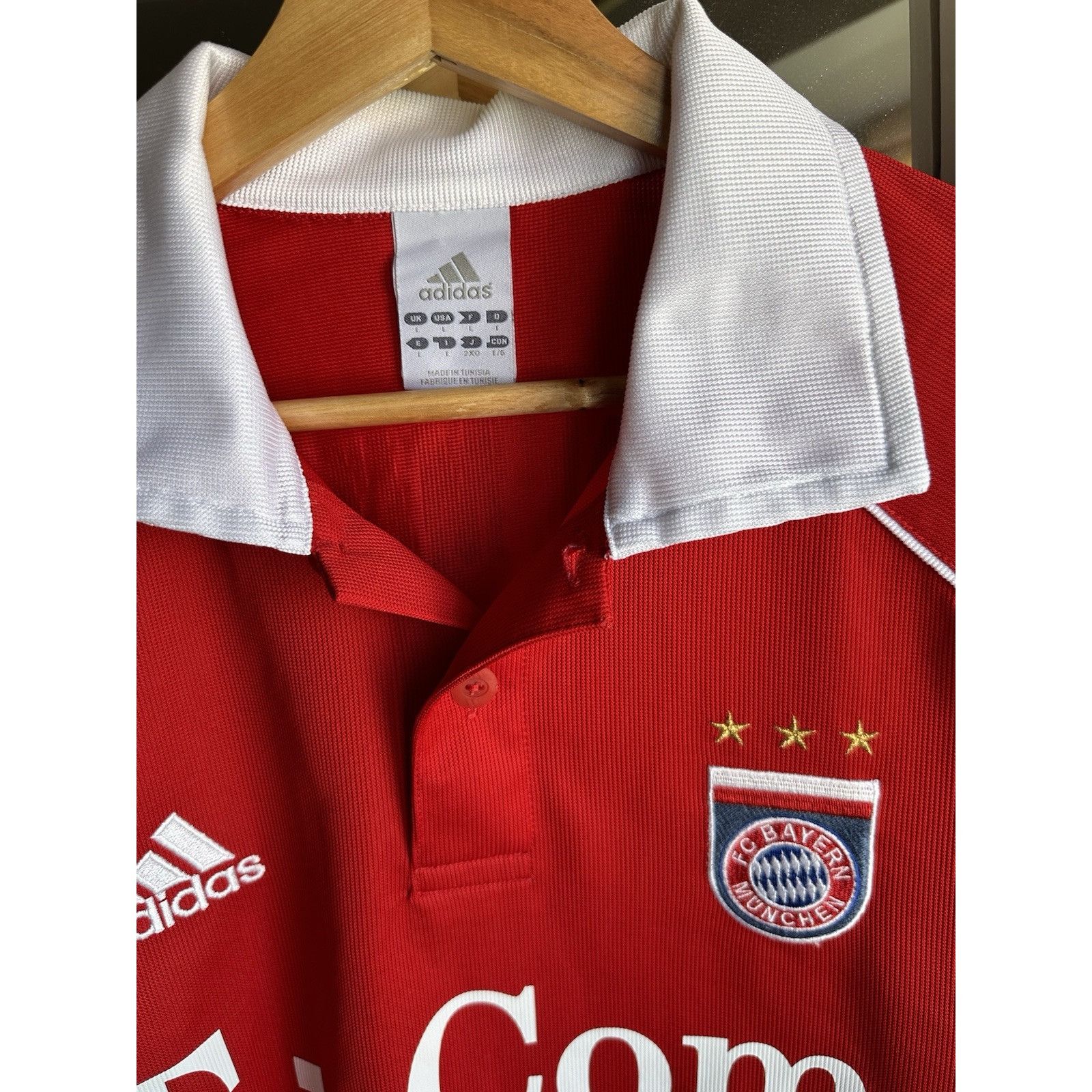 Adidas BAYERN MUNICH 2005 2006 HOME FOOTBALL SHIRT SOCCER JERSEY AD Size US L / EU 52-54 / 3 - 6 Thumbnail
