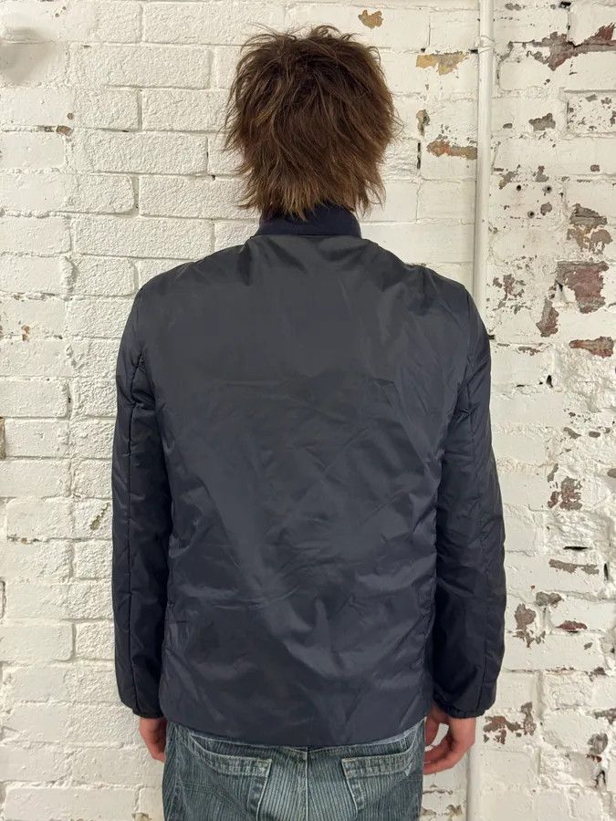 Prada 2000s Prada Linea Rossa Navy Nylon Logo Windbreaker Jacket Size US M / EU 48-50 / 2 - 3 Thumbnail
