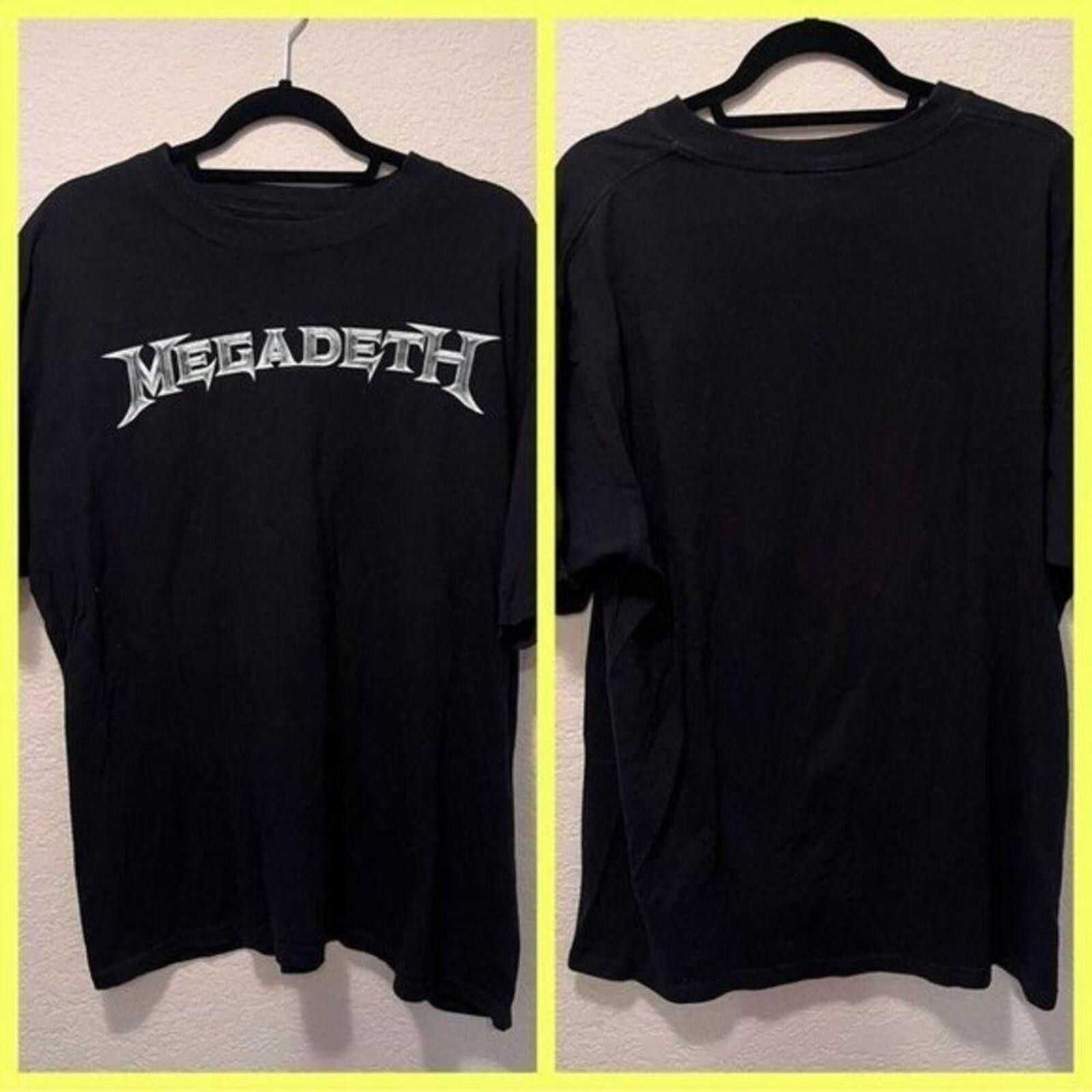 Megadeth Megadeth Black Graphic Band T-Shirt Size US XL / EU 56 / 4 - 1 Thumbnail