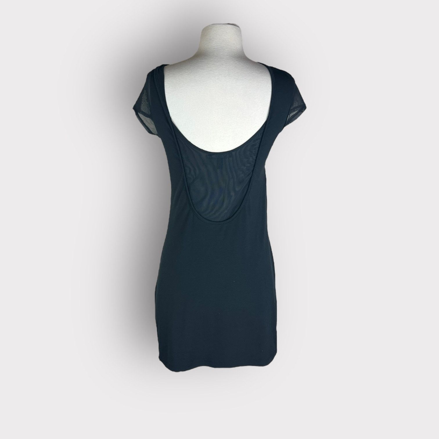 Express Express Vintage Y2K Mesh Inserts Mini Dress | Medium Size M / US 6-8 / IT 42-44 - 3 Thumbnail