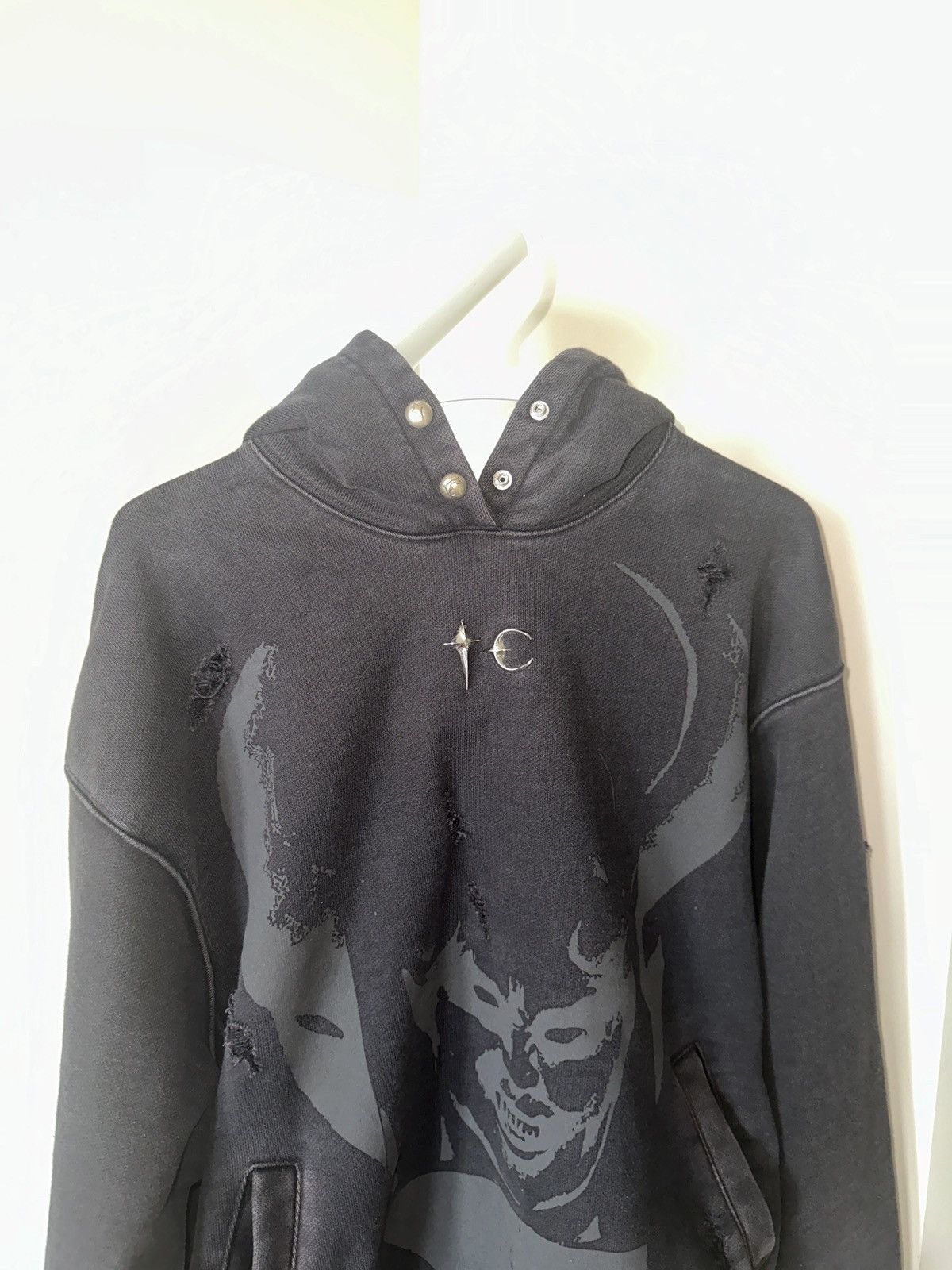 Thug Club Dragon Stud Hoodie | Grailed