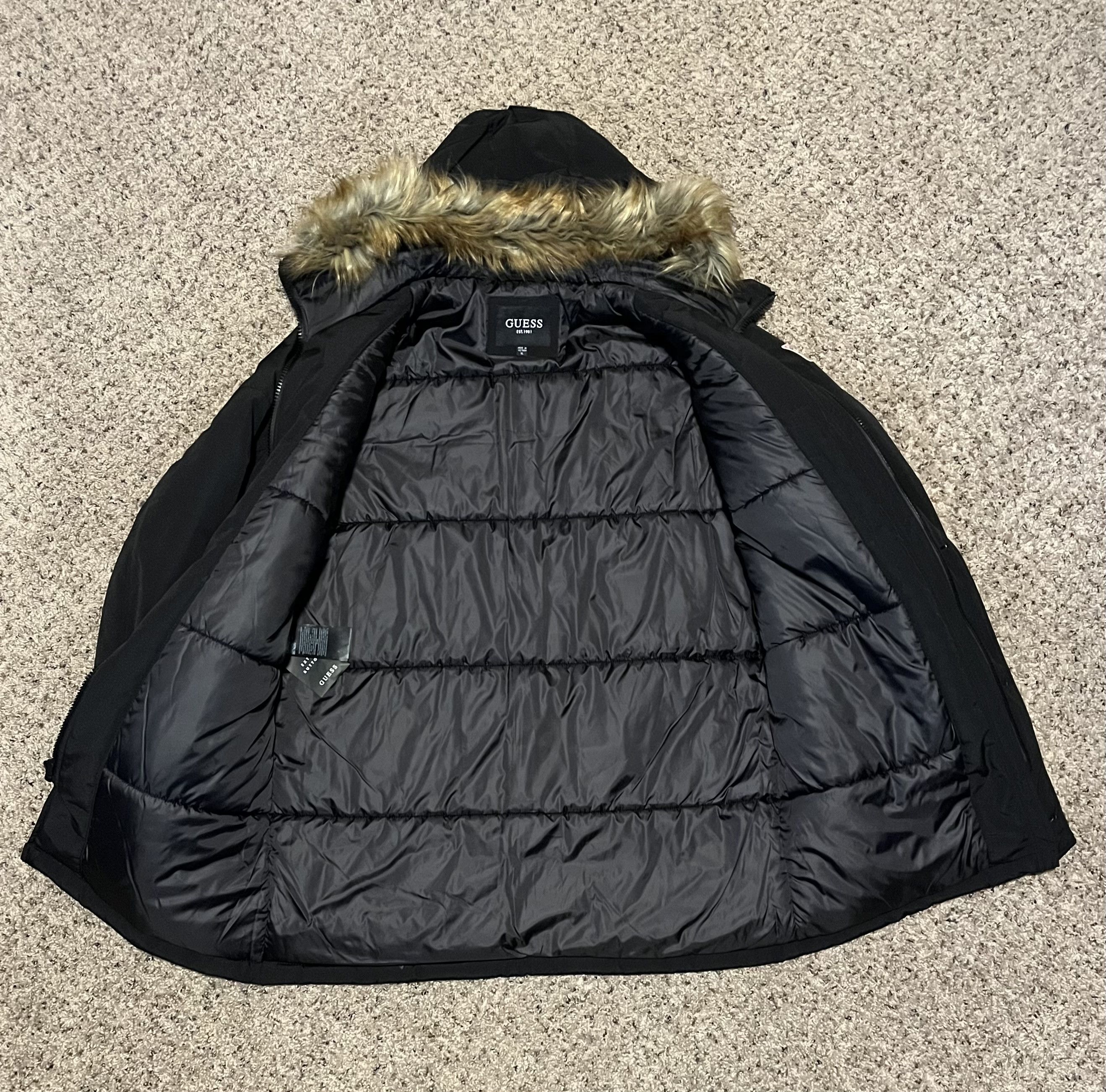 Guess GUESS Faux-Fur Trim Hooded Snorkel Parka Coat Size XL Size US XL / EU 56 / 4 - 2 Thumbnail