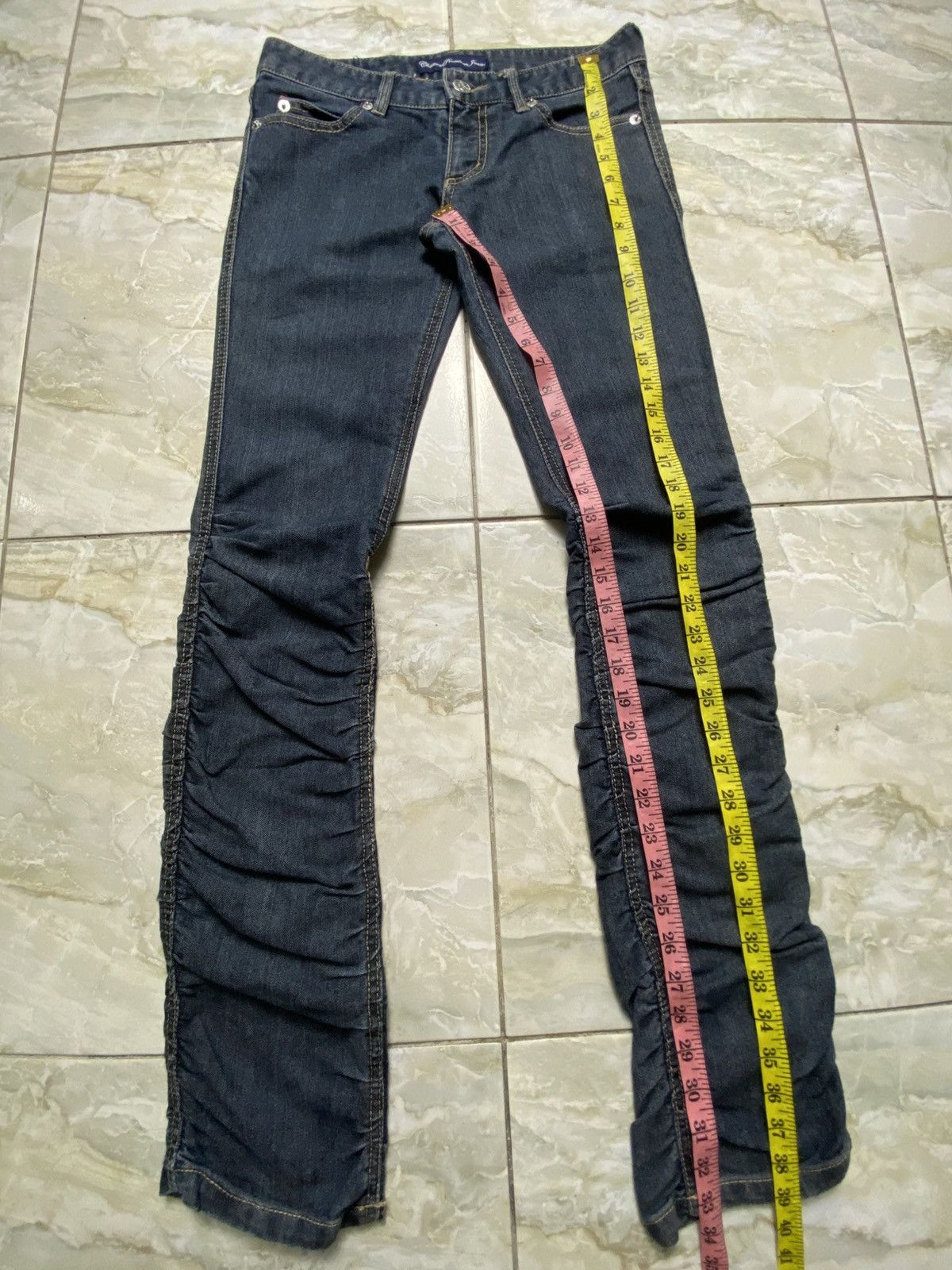 Japanese Brand Chuccocox Premium Wrinkle Skinny Jeans Size 30" / US 8 / IT 44 - 5 Thumbnail