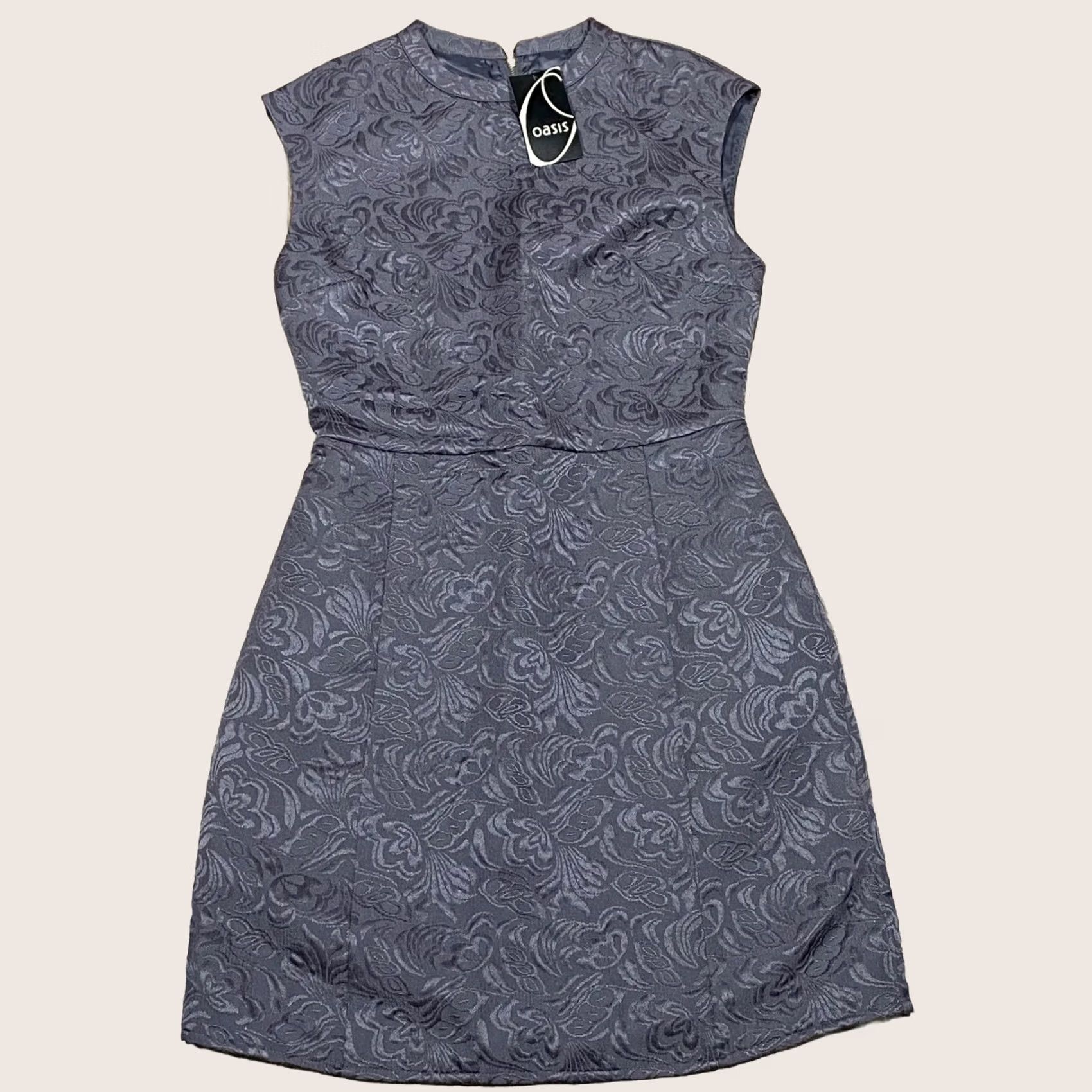 Vintage Oasis Floral Dress Crew Neck Sleeveless UK 8 Women’s Bnwt Party/Cocktail Dress Knee Length Vintage No Unknown Colour Unknown Womens Size M / US 6-8 / IT 42-44 - 1 Thumbnail