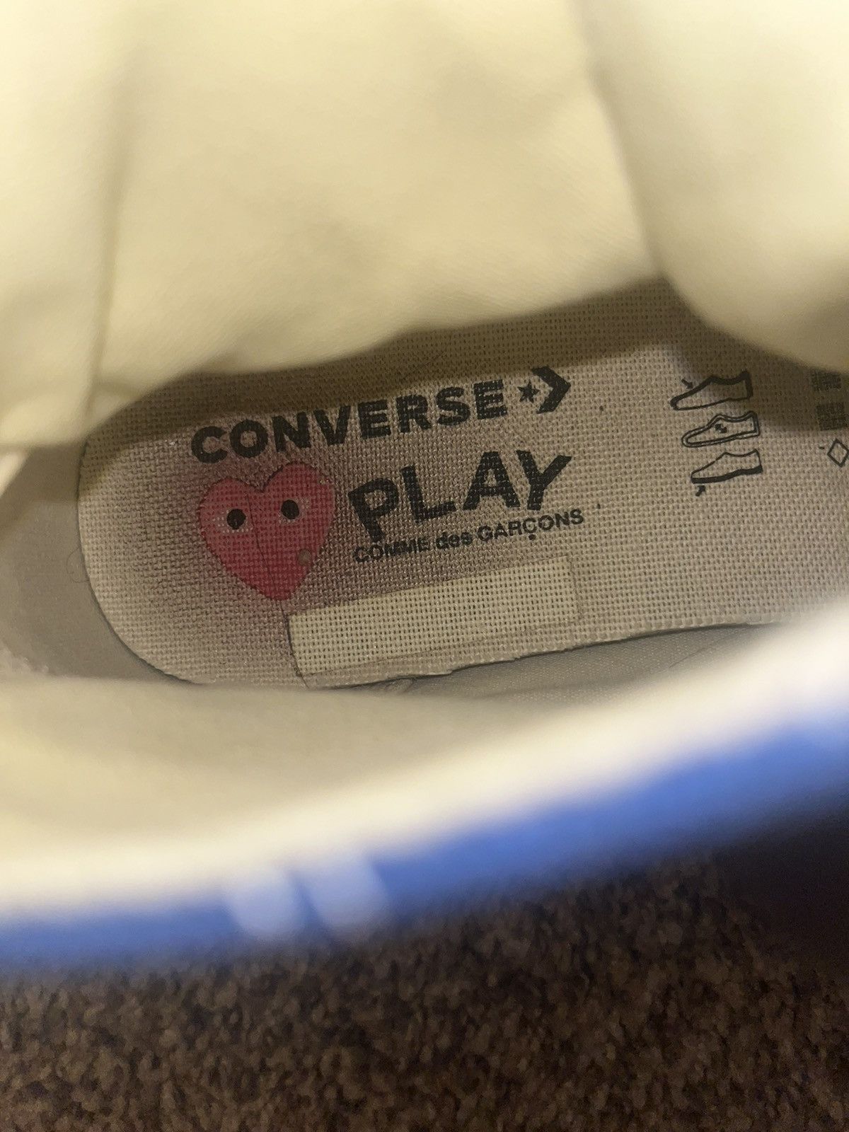 Comme des Garcons × Converse Blue Converse Comme des Garçons High Tops Size US 6 / IT 36 - 7 Thumbnail
