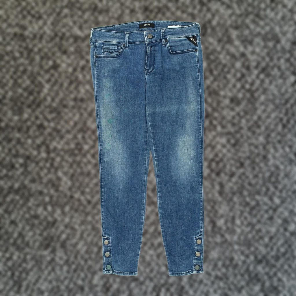 Replay REPLAY Womens Luz Slim Jeans W29 L27 Blue Cotton Size 29" - 1 Thumbnail