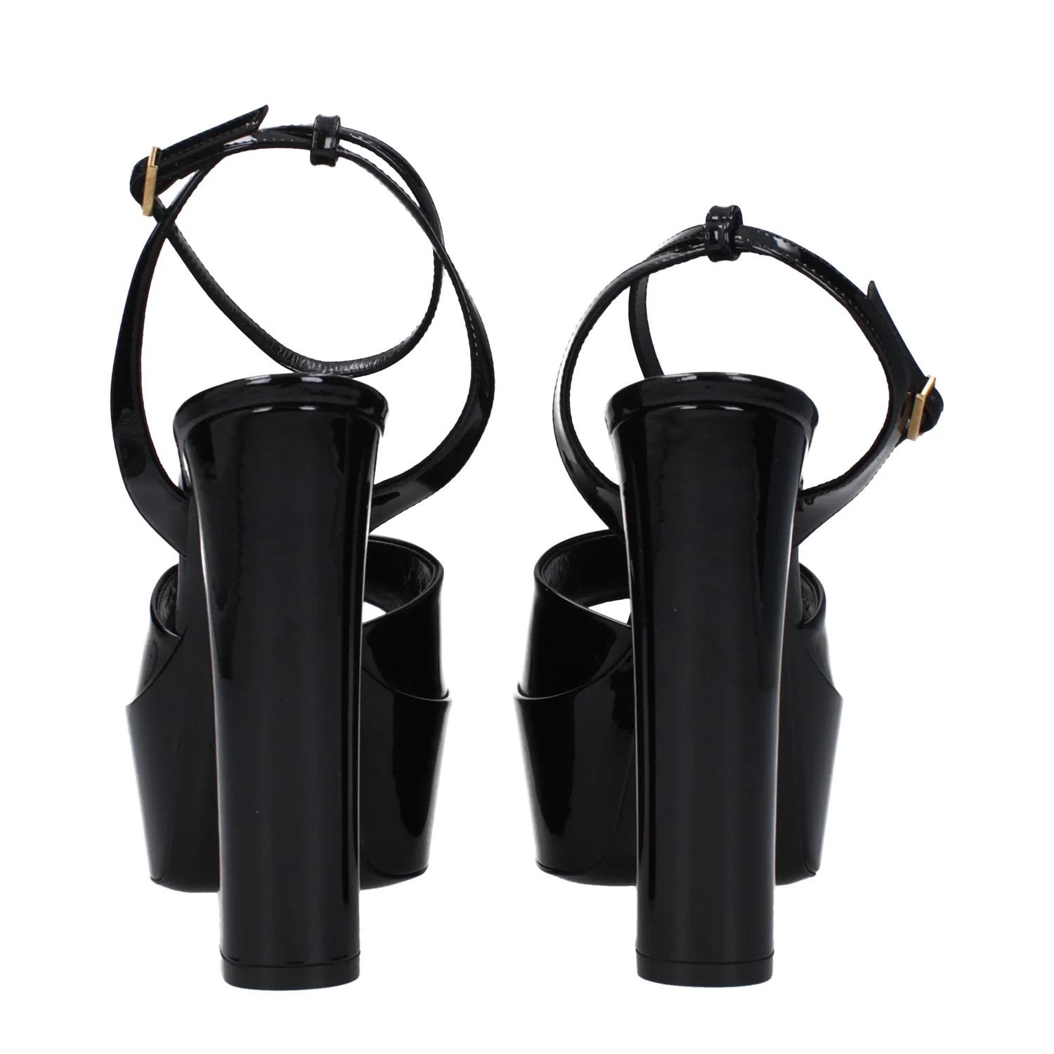 Saint Laurent Paris ob1o1e1124 Patent Leather Sandals in Black Size US 9 / IT 39 - 5 Thumbnail