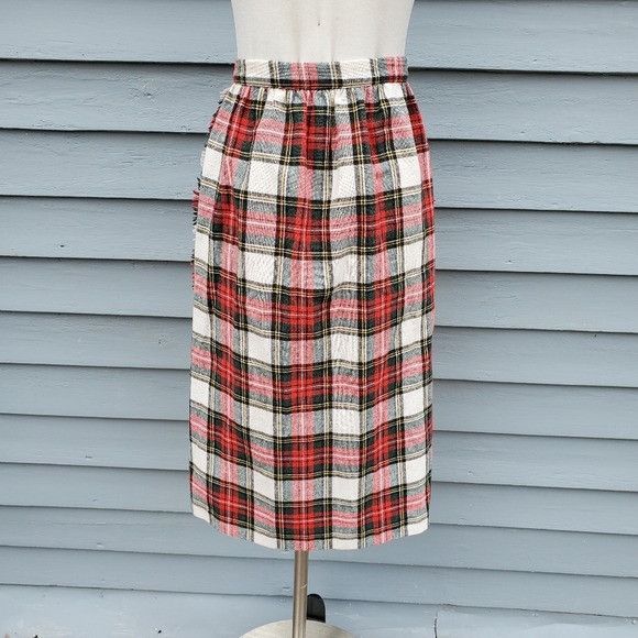 Designer × Vintage Vintage 90s y2k School Girl Wool Kilt Tartan Plaid Skirt Size 26" / US 2 / IT 38 - 7 Thumbnail