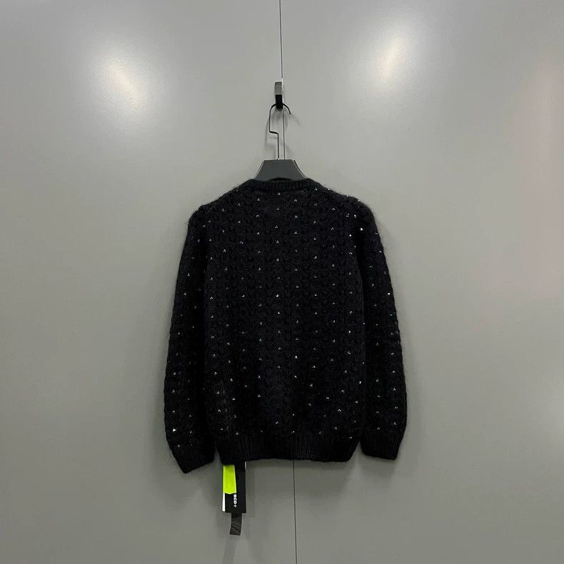Saint Laurent Paris Saint Laurent Paris size os Rhinestone knit sweater 2505-N Size US M / EU 48-50 / 2 - 3 Thumbnail