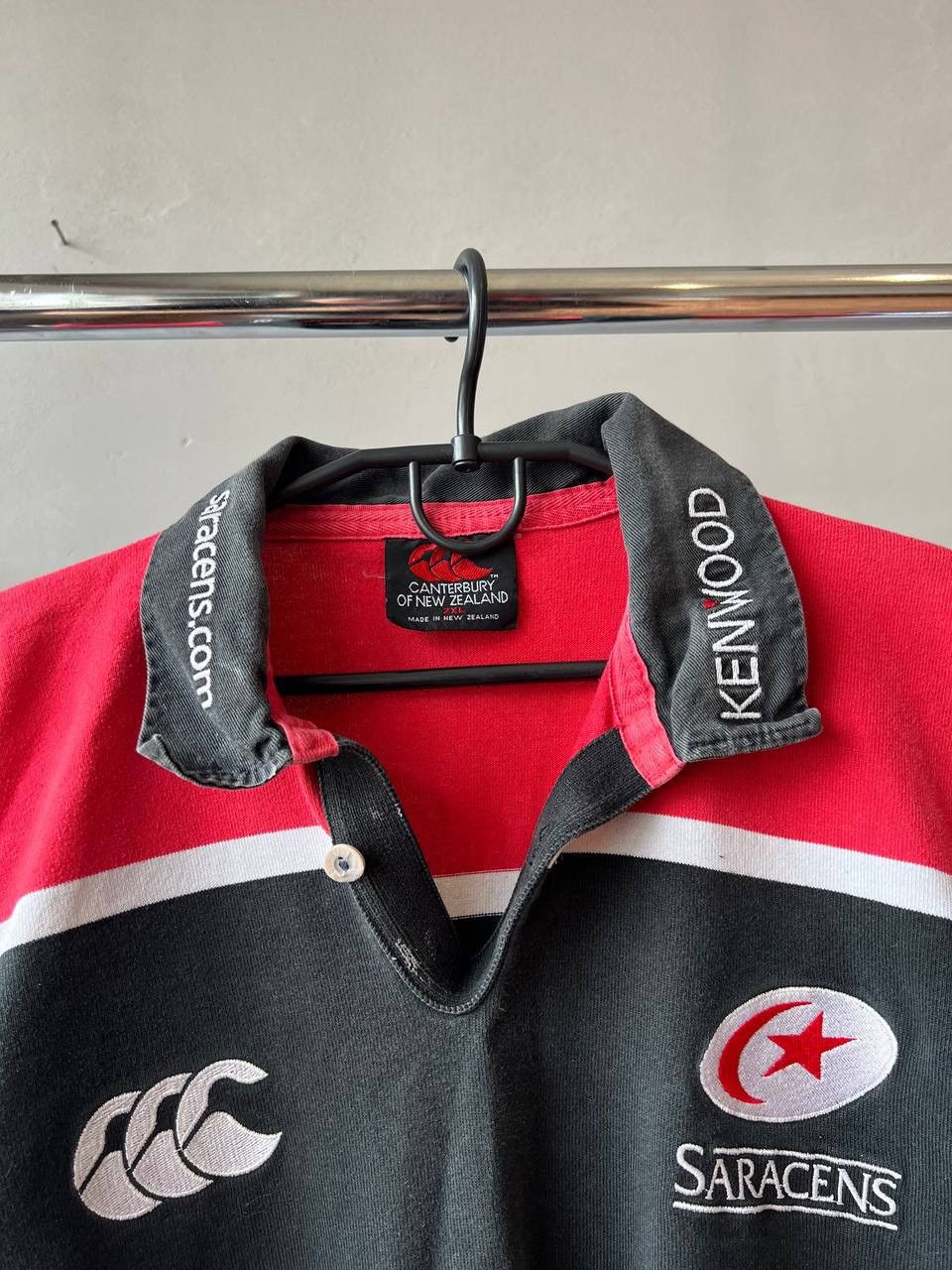Canterbury of New Zealand 2000/01 SARACENS HOME RUGBY UNION SHIRT JERSEY CANTERBURY Size US XXL / EU 58 / 5 - 4 Thumbnail