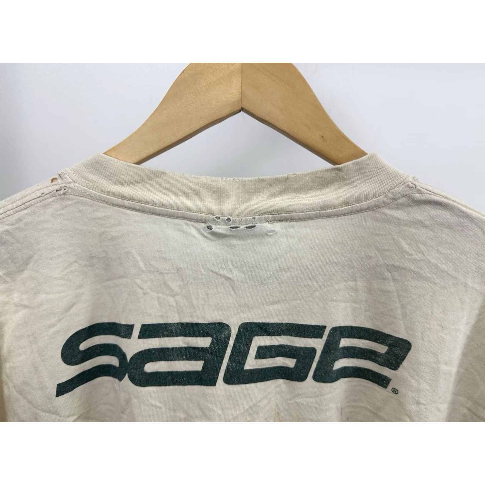 Thrasher VTG Sage Fly Fishing Lure Worn Thrashed Distressed Cotton T-Shirt 2XL USA Size US XXL / EU 58 / 5 - 6 Thumbnail