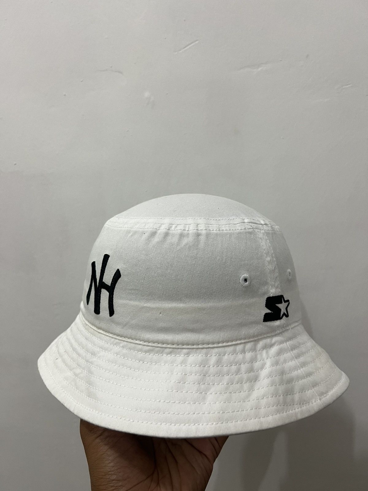 Japanese Brand Starter White Bucket Hat Size ONE SIZE - 1 Thumbnail