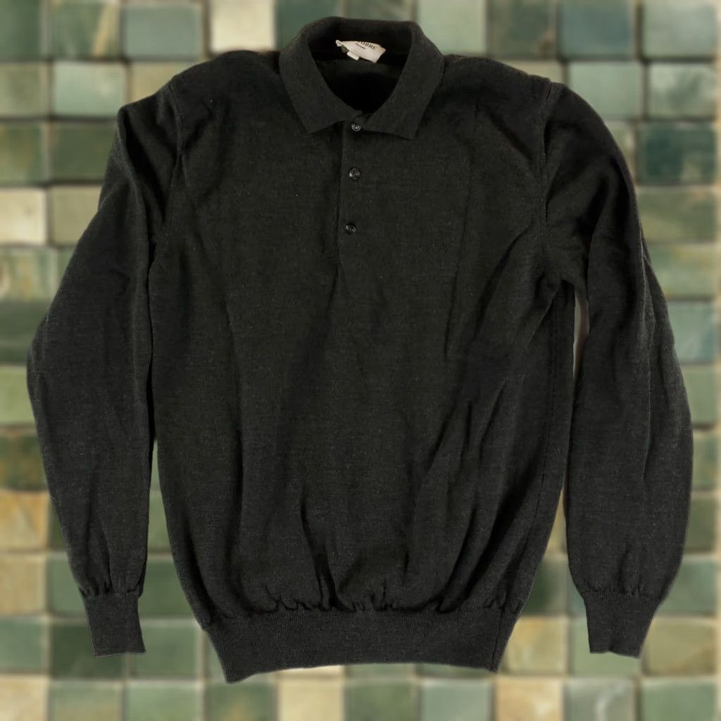 Vintage Octobre Editions Pullover Sweater 100% Merino Wool Lightweight Gray Mens L Size US L / EU 52-54 / 3 - 1 Thumbnail