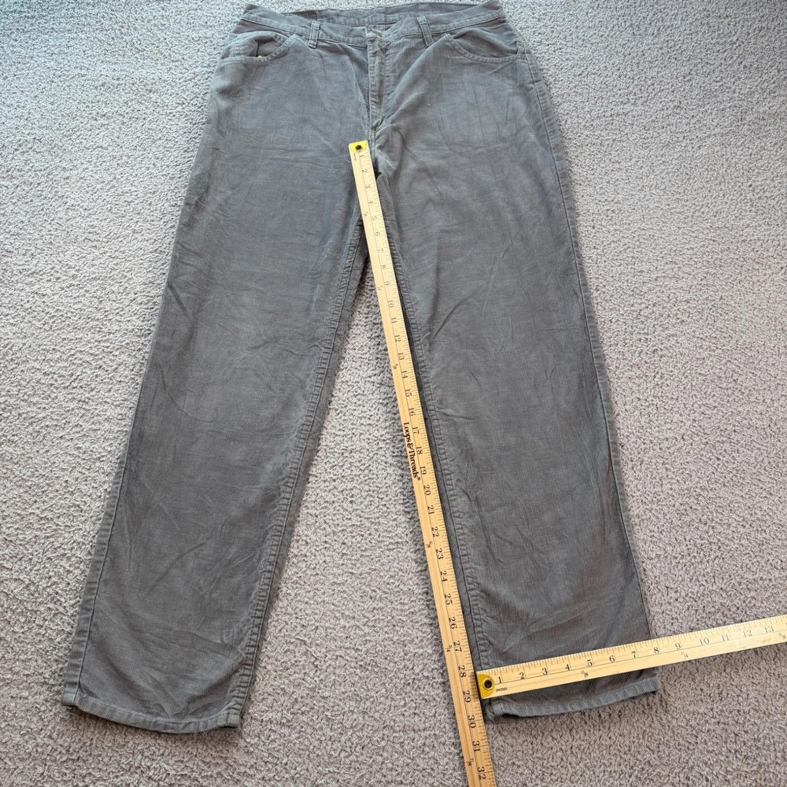 Other Vintage 80s Roebucks Corduroy Pants Mens 34x30 Trousers Size US 34 / EU 50 - 4 Thumbnail