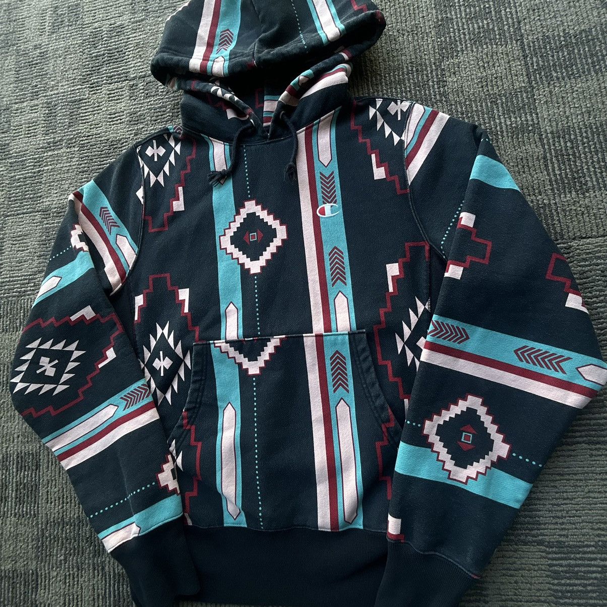 Champion Champion Reverse Weave Southwestern Aztec Print Hoodie Size US S / EU 44-46 / 1 - 2 Thumbnail