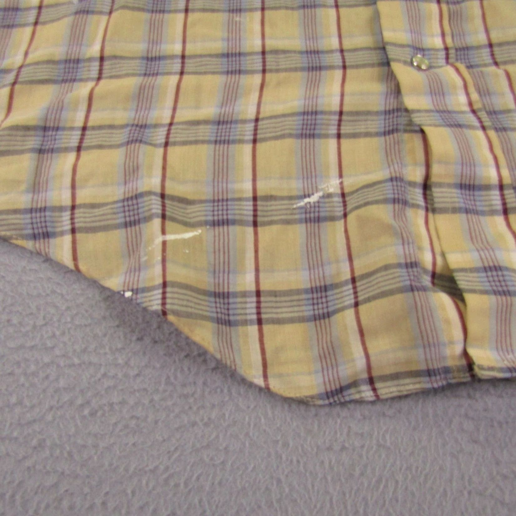 Levi's VINTAGE Levi's Shirt Men L Blue Plaid Pearl Snap Western Ranch Rodeo Size US L / EU 52-54 / 3 - 6 Thumbnail