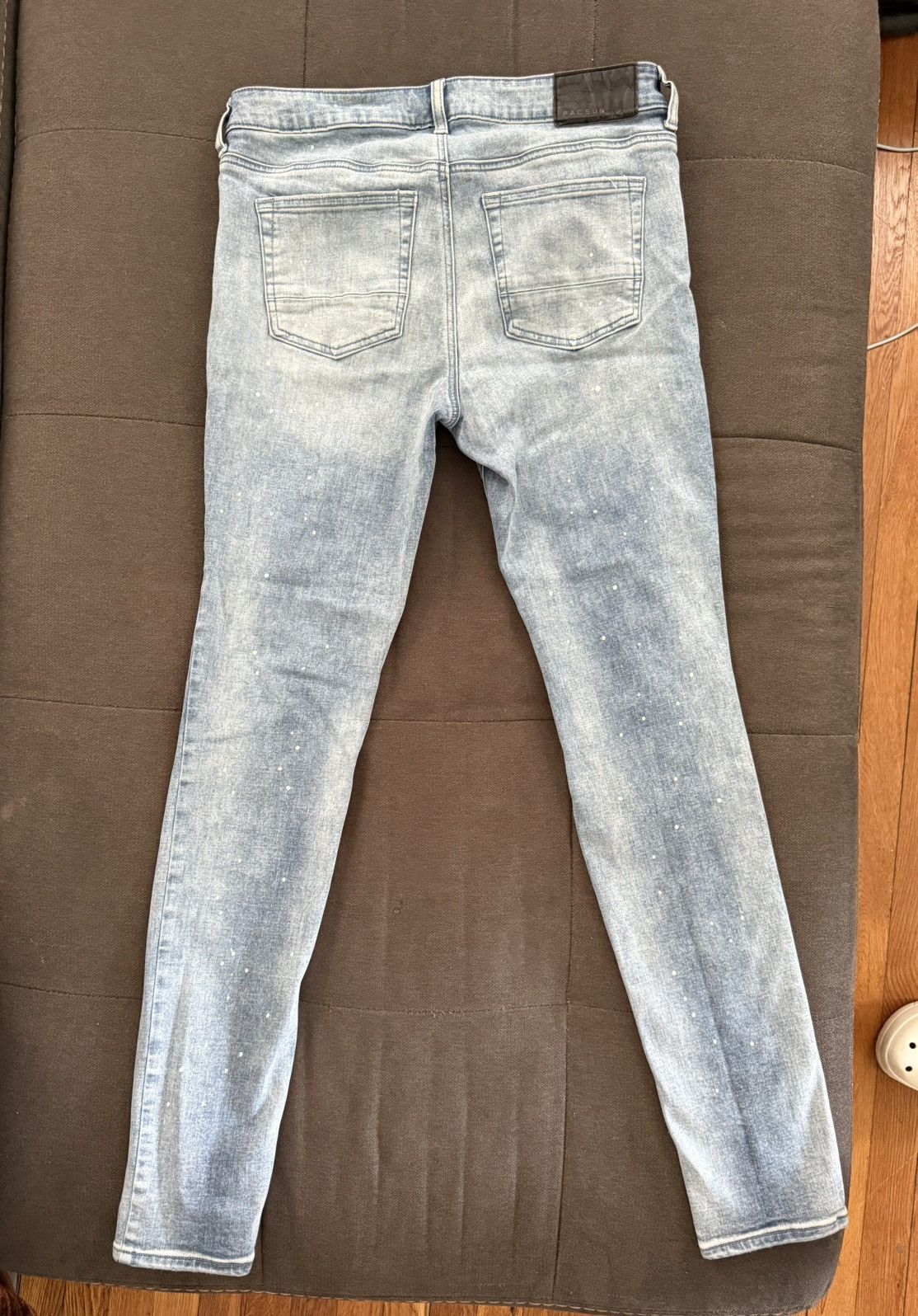 Pacsun PACSUN Stacked Skinny 30x32 Denim Jeans Size US 32 / EU 48 - 2 Thumbnail