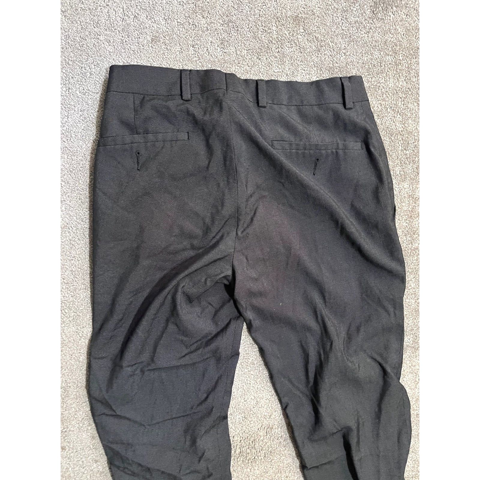 Kenneth Cole KENNETH COLE Techni-COLE Gray Dress Slim-Fit Pants 36 x 29 Dress Pants Men Slim 36 Blue Polyester Blend Front Flat Zipper Vintage No Size US 36 / EU 52 - 4 Thumbnail