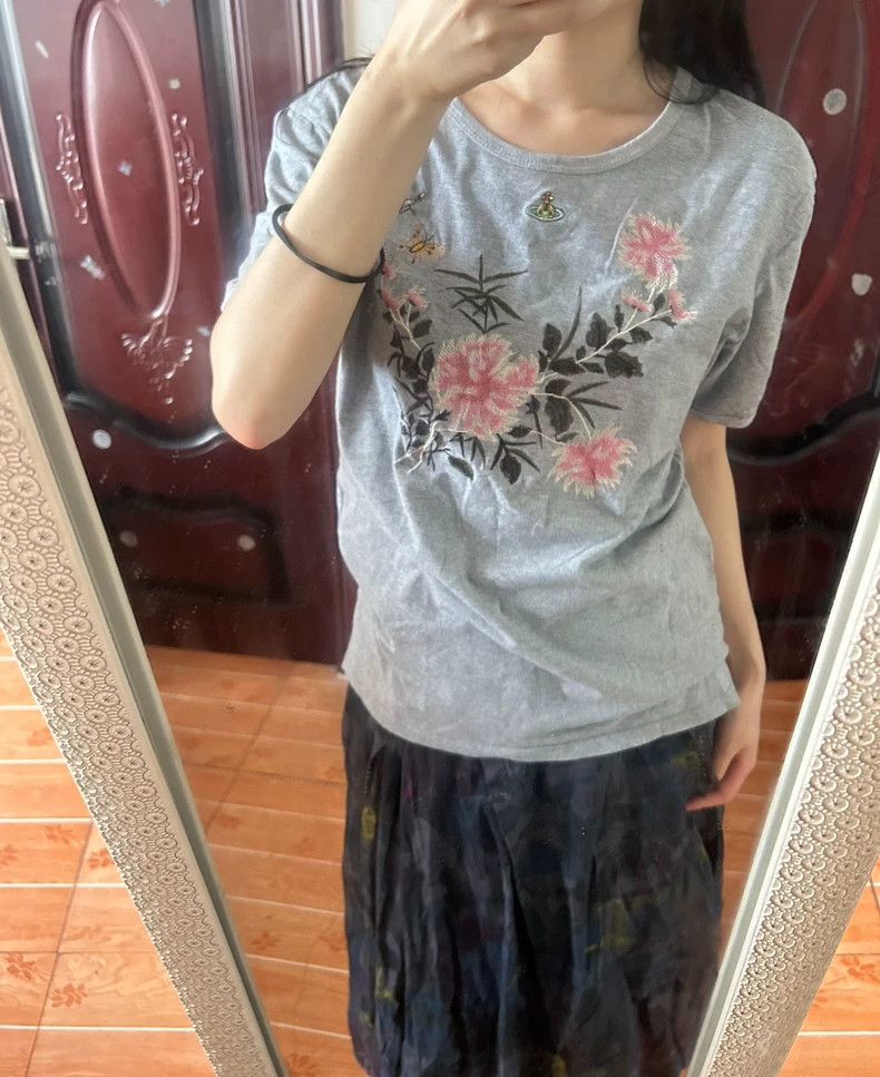 Vivienne Westwood Vivienne Westwood Mid-century floral embroidered short-sle Size L / US 10 / IT 46 - 1 Thumbnail